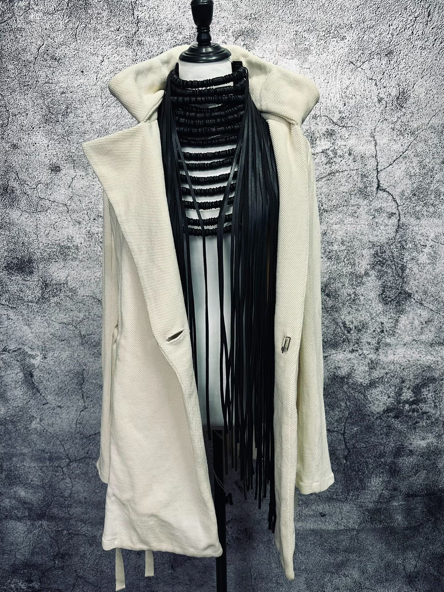Ann Demeulemeester Stylish Deconstructed Cotton Coat Size M / US 6-8 / IT 42-44 - 6 Thumbnail