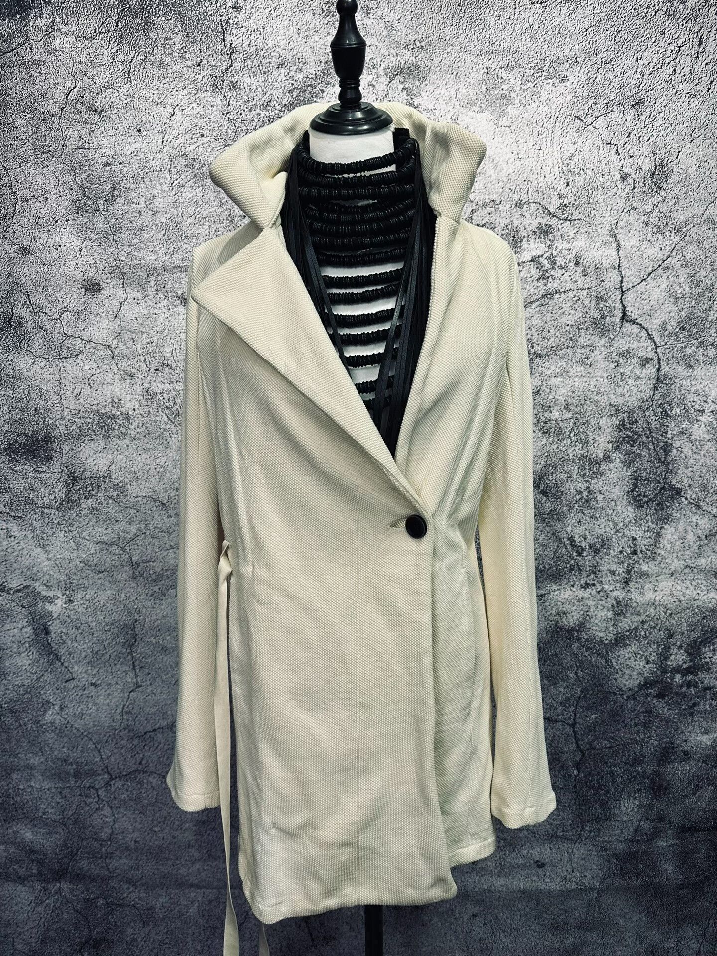 Ann Demeulemeester Stylish Deconstructed Cotton Coat Size M / US 6-8 / IT 42-44 - 5 Thumbnail