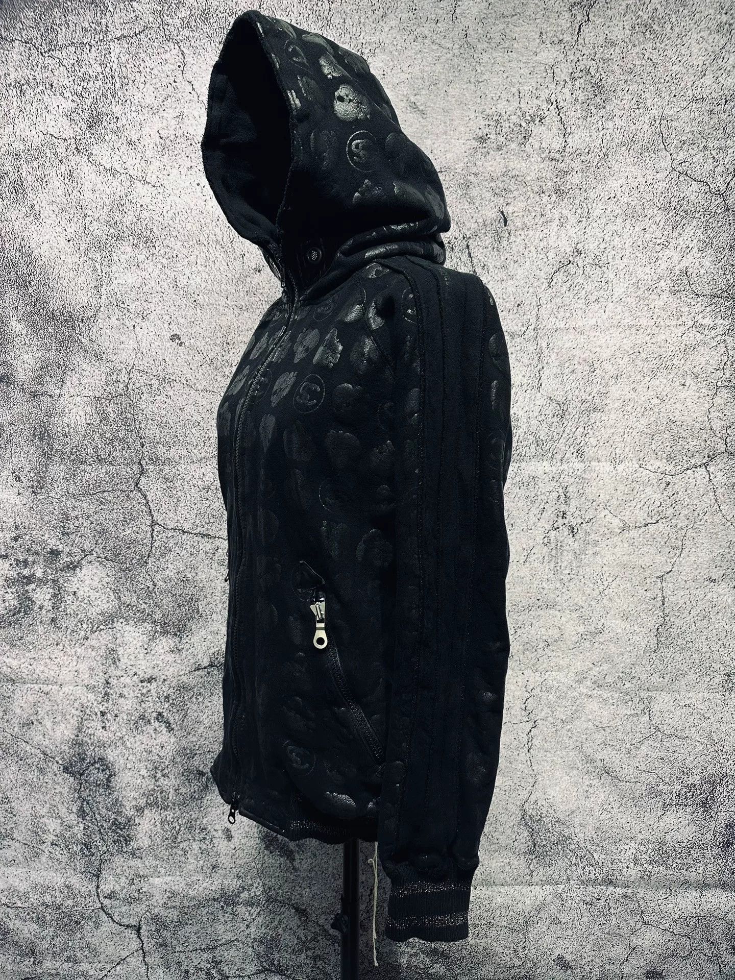 FranCisT MOR.K.S Gothic Style Leather Hooded Parka Size US L / EU 52-54 / 3 - 3 Thumbnail
