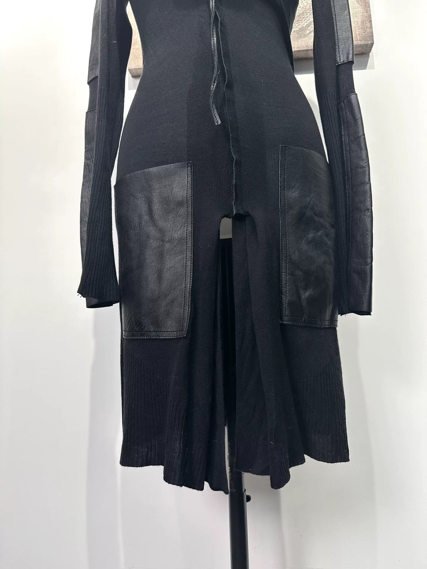 Ilaria Nistri Rick Owens Leather Jersey Jacket Size M / US 6-8 / IT 42-44 - 6 Thumbnail
