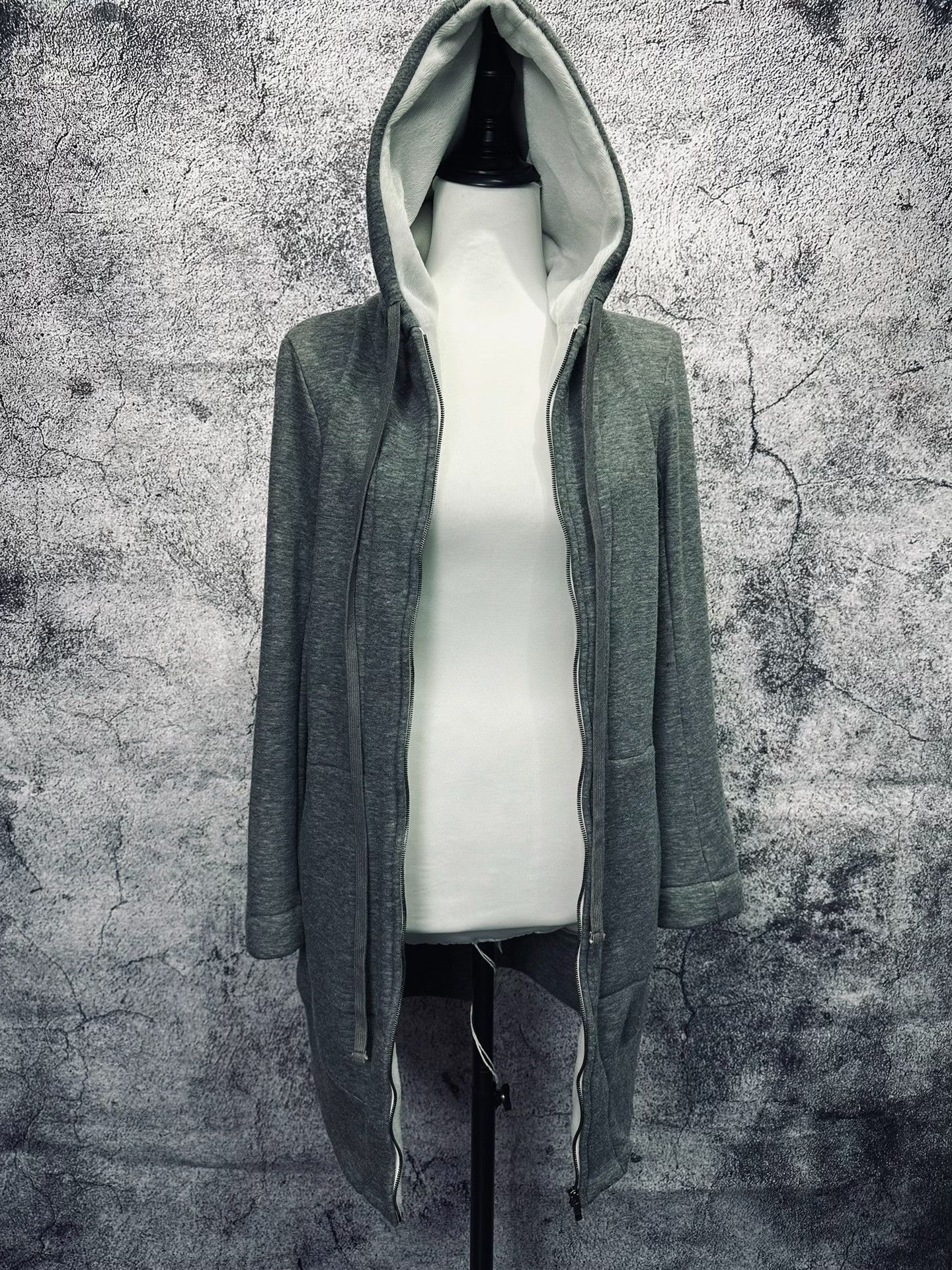 Bajra Long Hooded Parka Jacket with Pockets Size US S / EU 44-46 / 1 - 2 Thumbnail