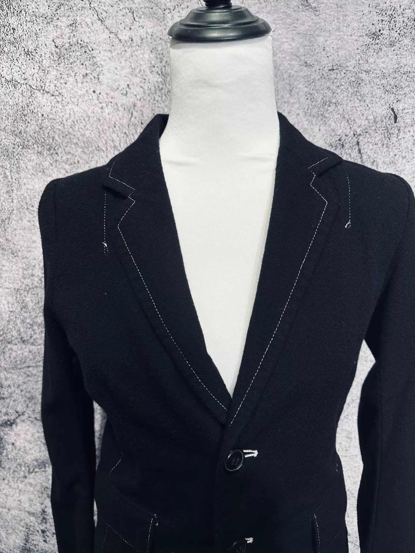 Yohji Yamamoto Yohji Yamamoto Black Wool Jacket Size US M / EU 48-50 / 2 - 3 Thumbnail