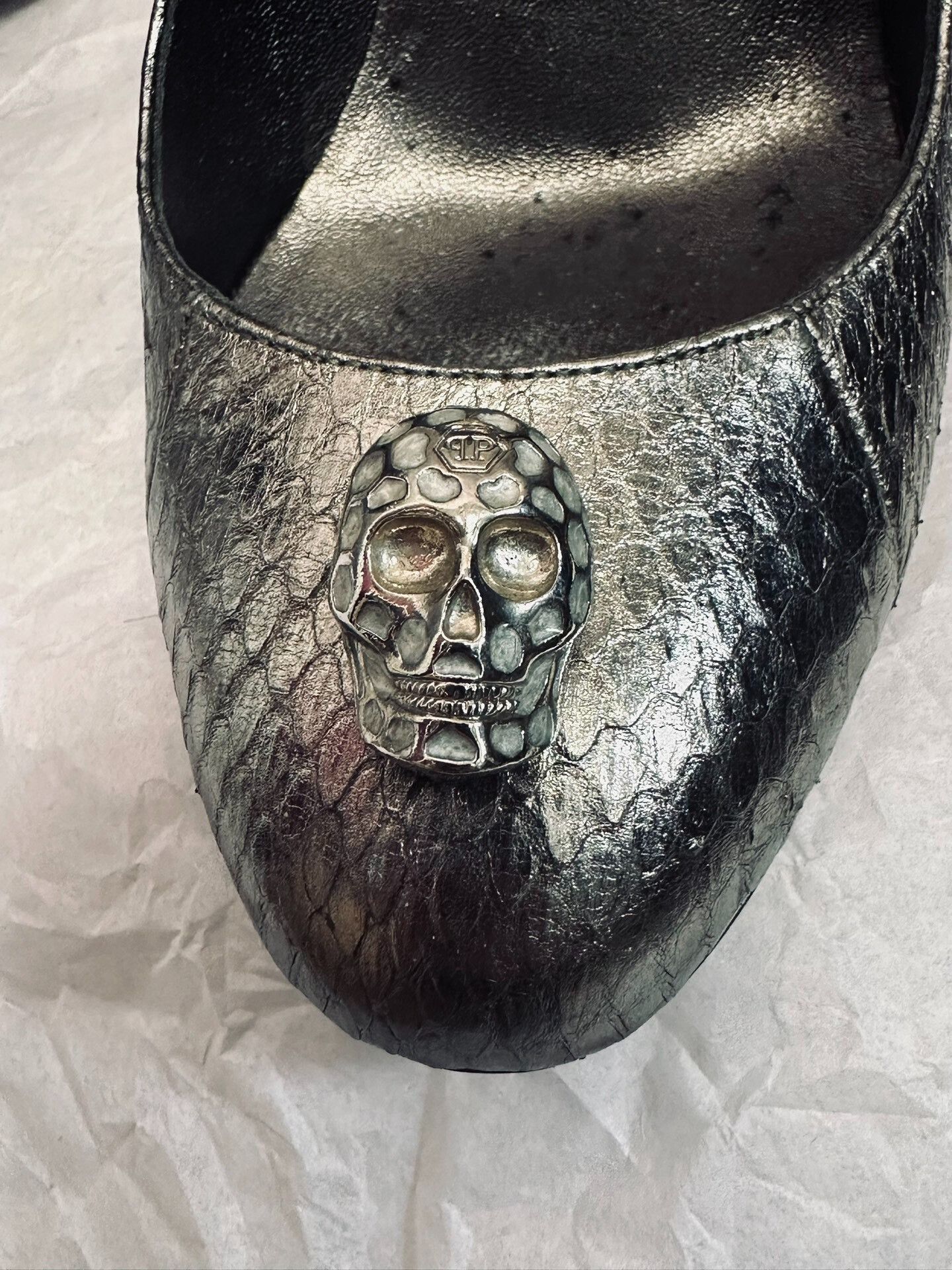 Philipp Plein Alexander McQueen Skull High Heel Shoes Size US 6 / IT 36 - 5 Thumbnail