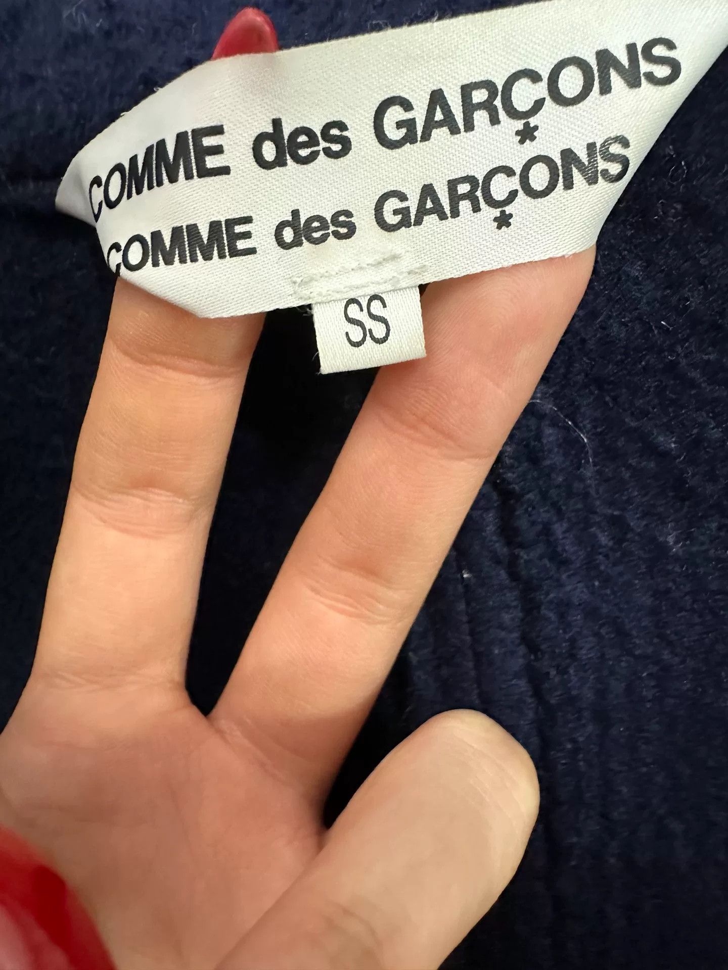 Comme des Garcons Navy Wool Military Style Jacket Size US M / EU 48-50 / 2 - 8 Thumbnail