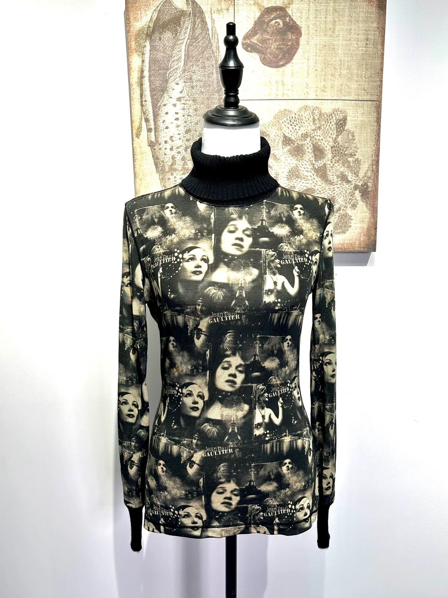 Jean Paul Gaultier Jean Paul Gaultier Paris Night Turtleneck Size S / US 4 / IT 40 - 4 Thumbnail