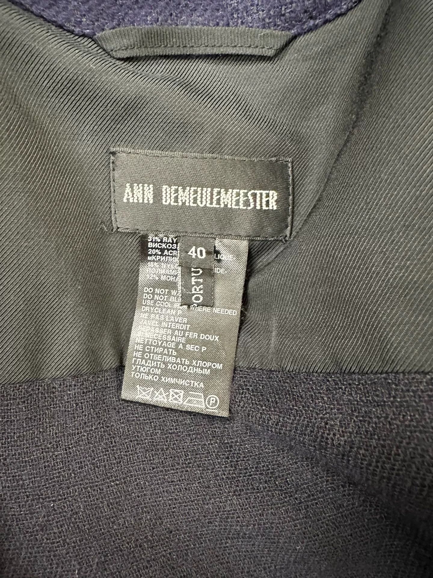 Ann Demeulemeester Avant-Garde Wool Blend Coat Size M / US 6-8 / IT 42-44 - 7 Thumbnail