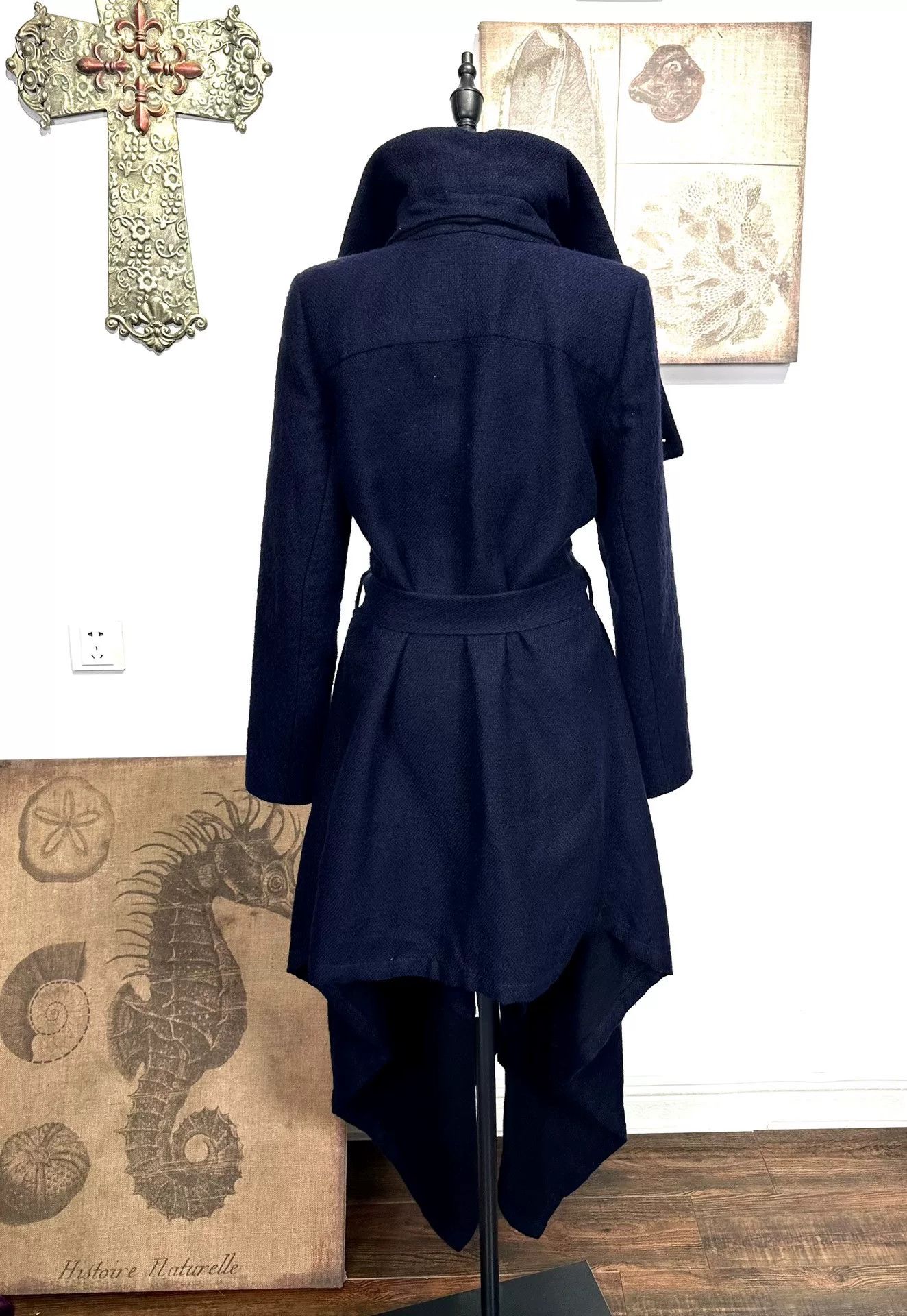 Ann Demeulemeester Avant-Garde Wool Blend Coat Size M / US 6-8 / IT 42-44 - 2 Thumbnail