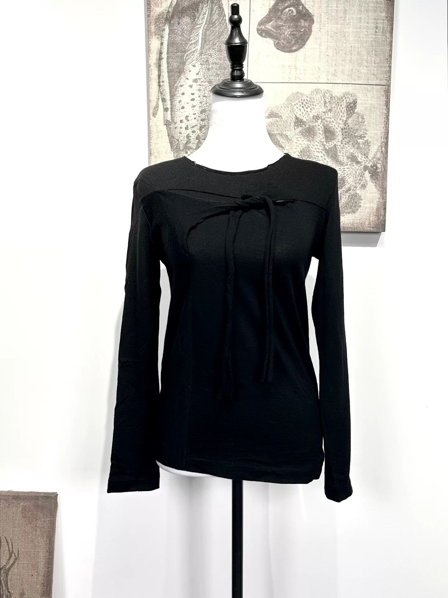 Comme des Garcons Comme des Garçons Black Long Sleeve Top Size S / US 4 / IT 40 - 3 Thumbnail