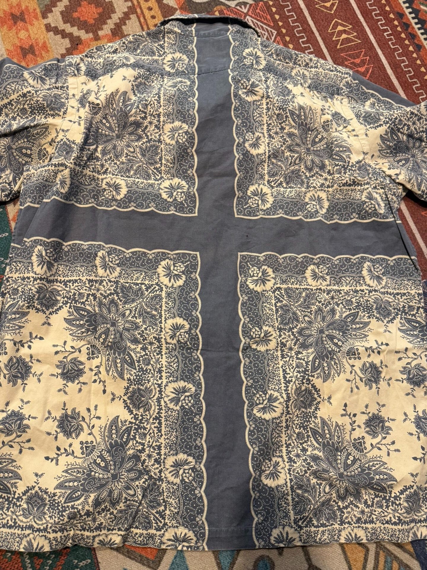Polo Ralph Lauren Ralph Lauren Vintage Paisley Cuban Collar Shirt Size US L / EU 52-54 / 3 - 2 Thumbnail