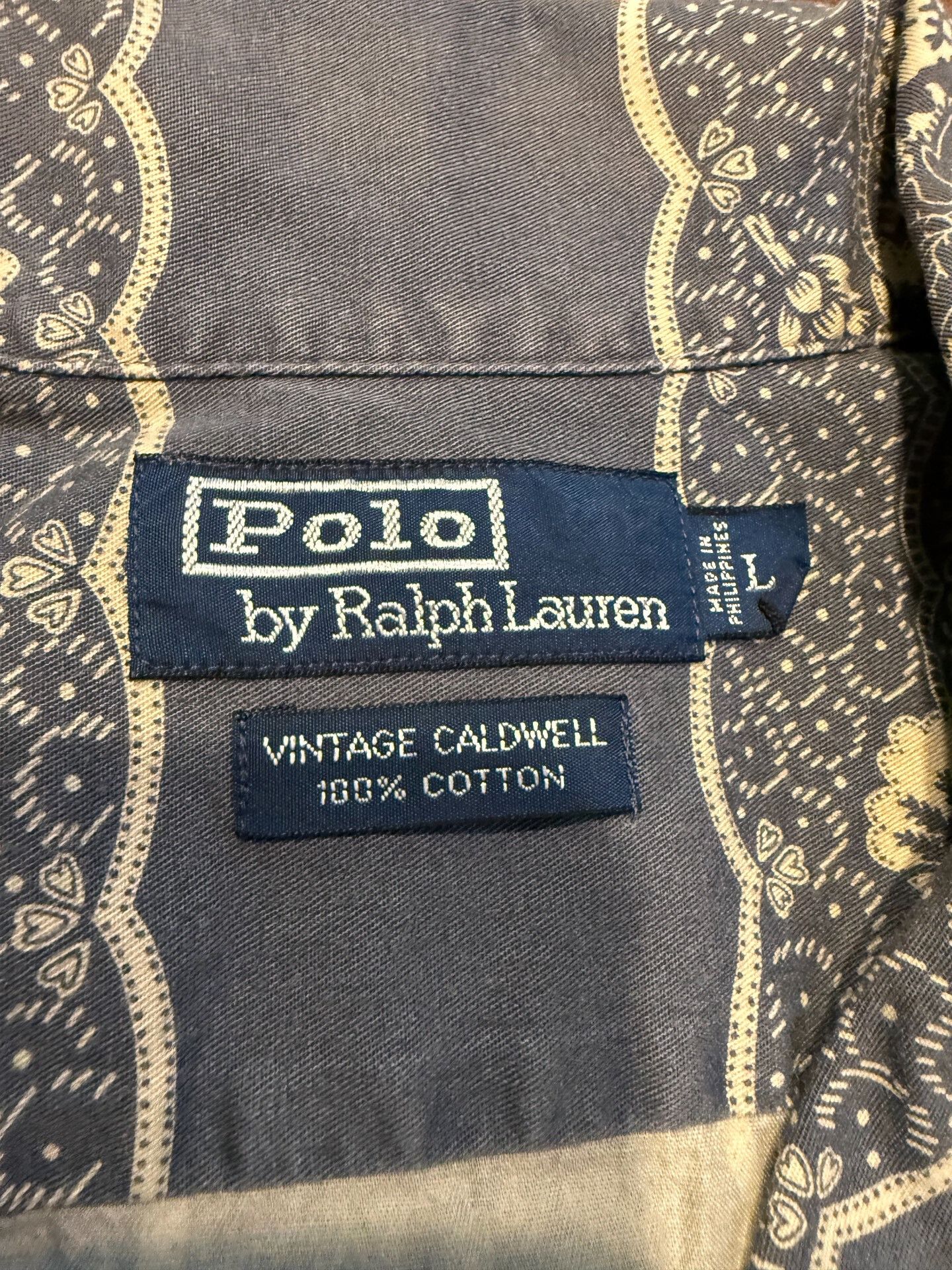 Polo Ralph Lauren Ralph Lauren Vintage Paisley Cuban Collar Shirt Size US L / EU 52-54 / 3 - 4 Thumbnail