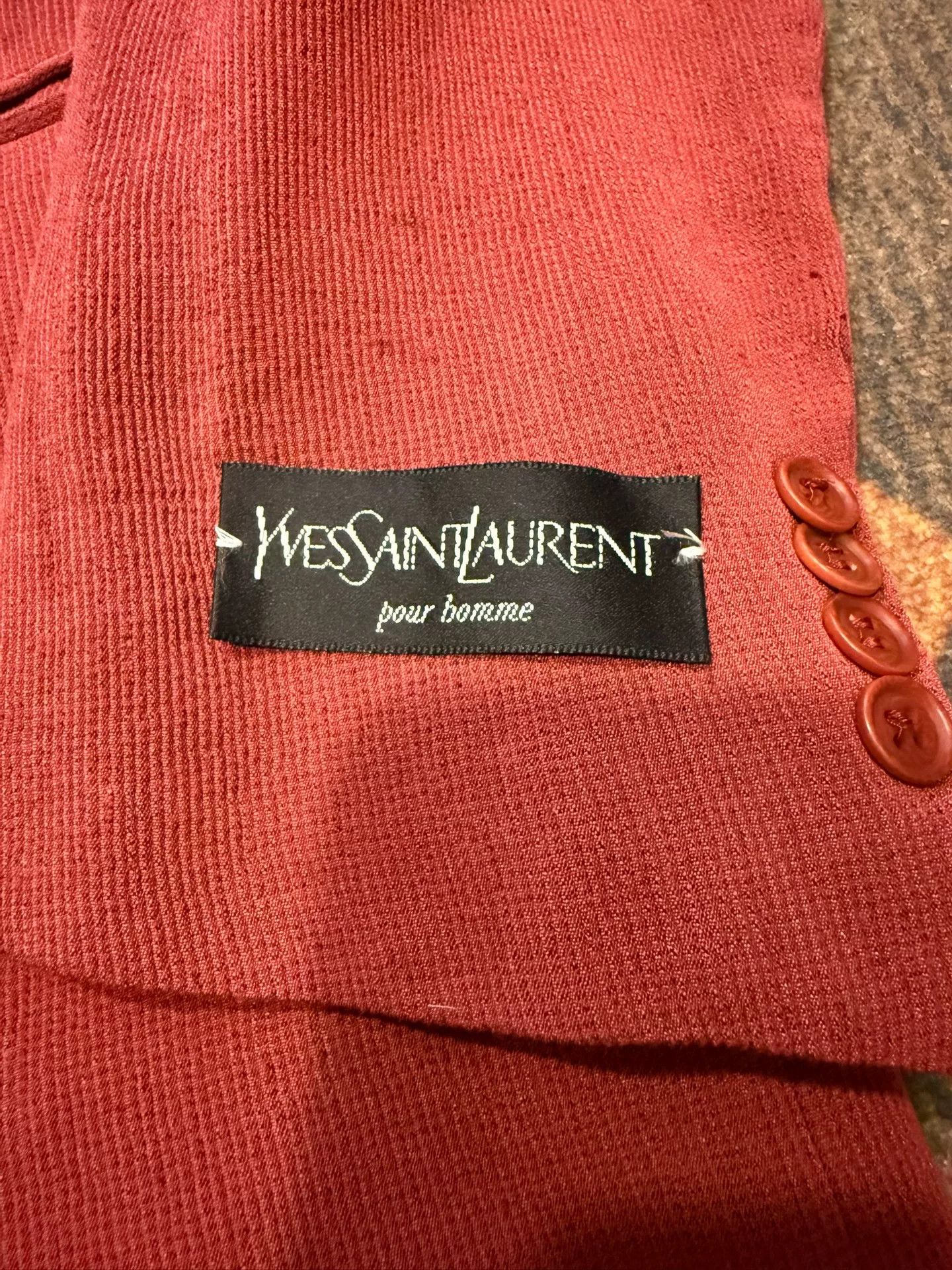 Yves Saint Laurent YSL Vintage Suit Jacket from 1990s Size US M / EU 48-50 / 2 - 2 Thumbnail
