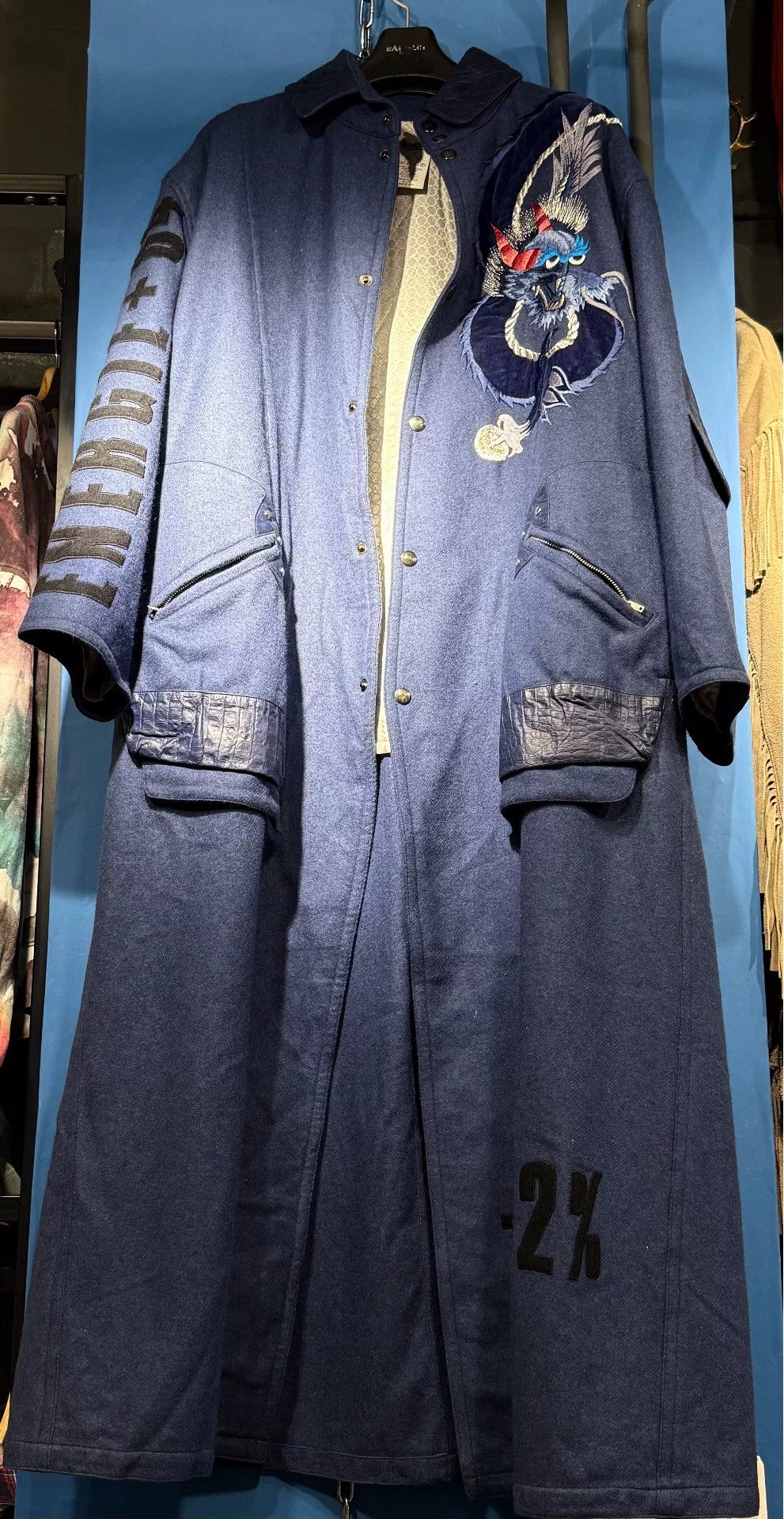 Kansai Yamamoto Kansai Yamamoto Embroidered Long Coat Size S / US 4 / IT 40 - 2 Thumbnail