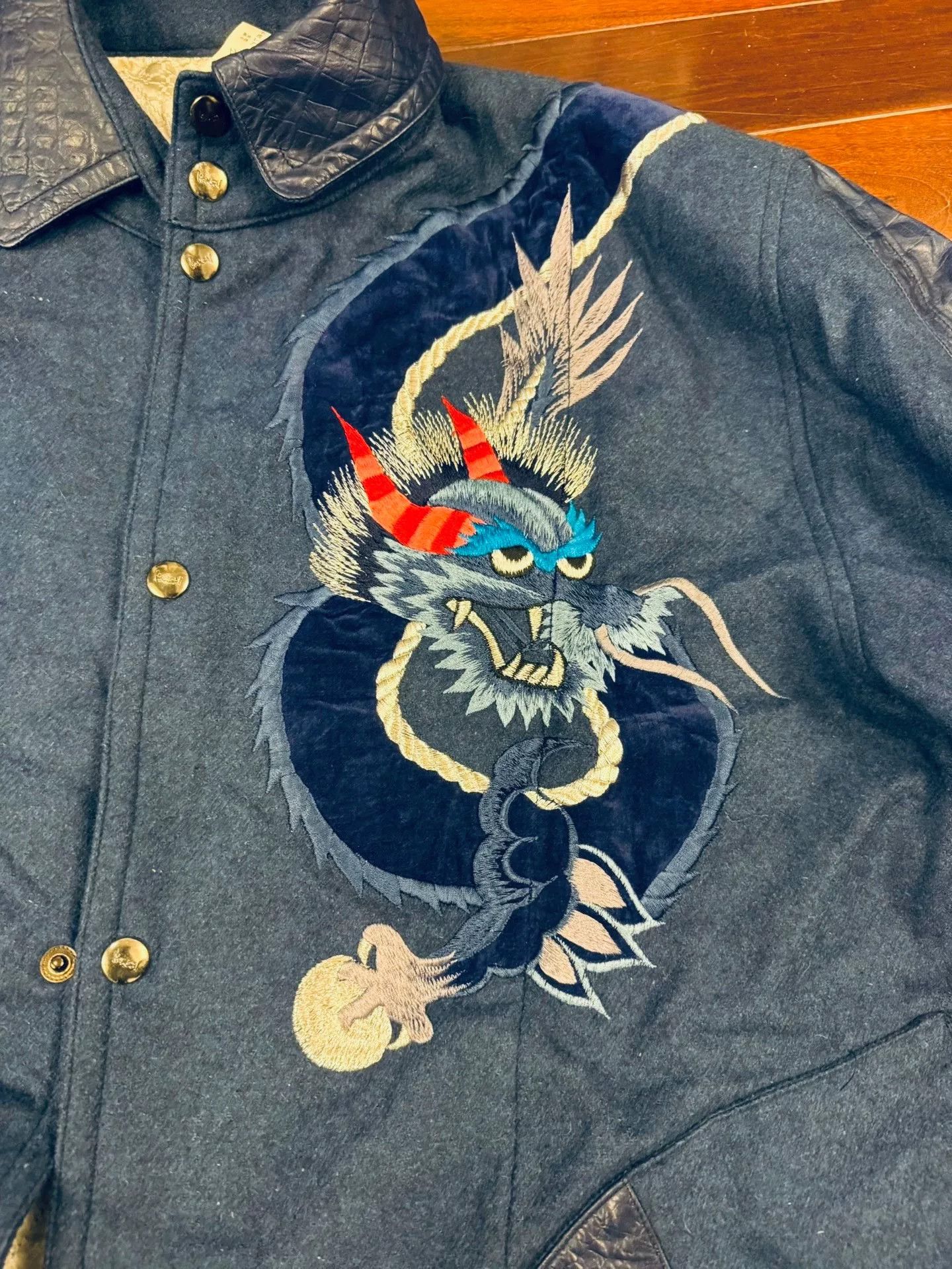 Kansai Yamamoto Kansai Yamamoto Embroidered Long Coat Size S / US 4 / IT 40 - 3 Thumbnail