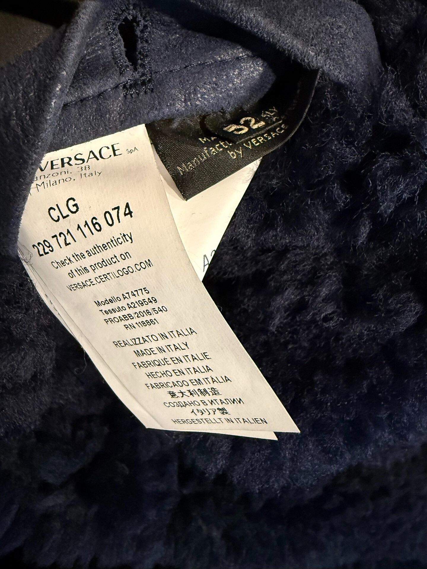 Versace Versace Leather Fur Coat Size 52 Size US L / EU 52-54 / 3 - 7 Thumbnail