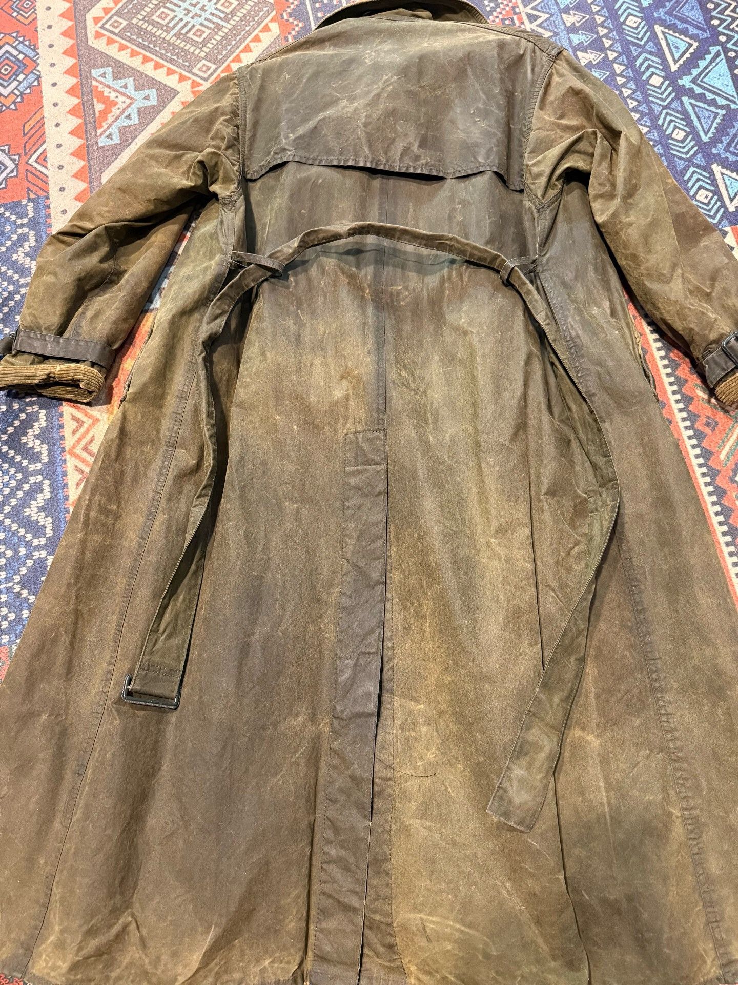 Barbour Vintage Barbour Wax Trench Coat Size US M / EU 48-50 / 2 - 2 Thumbnail