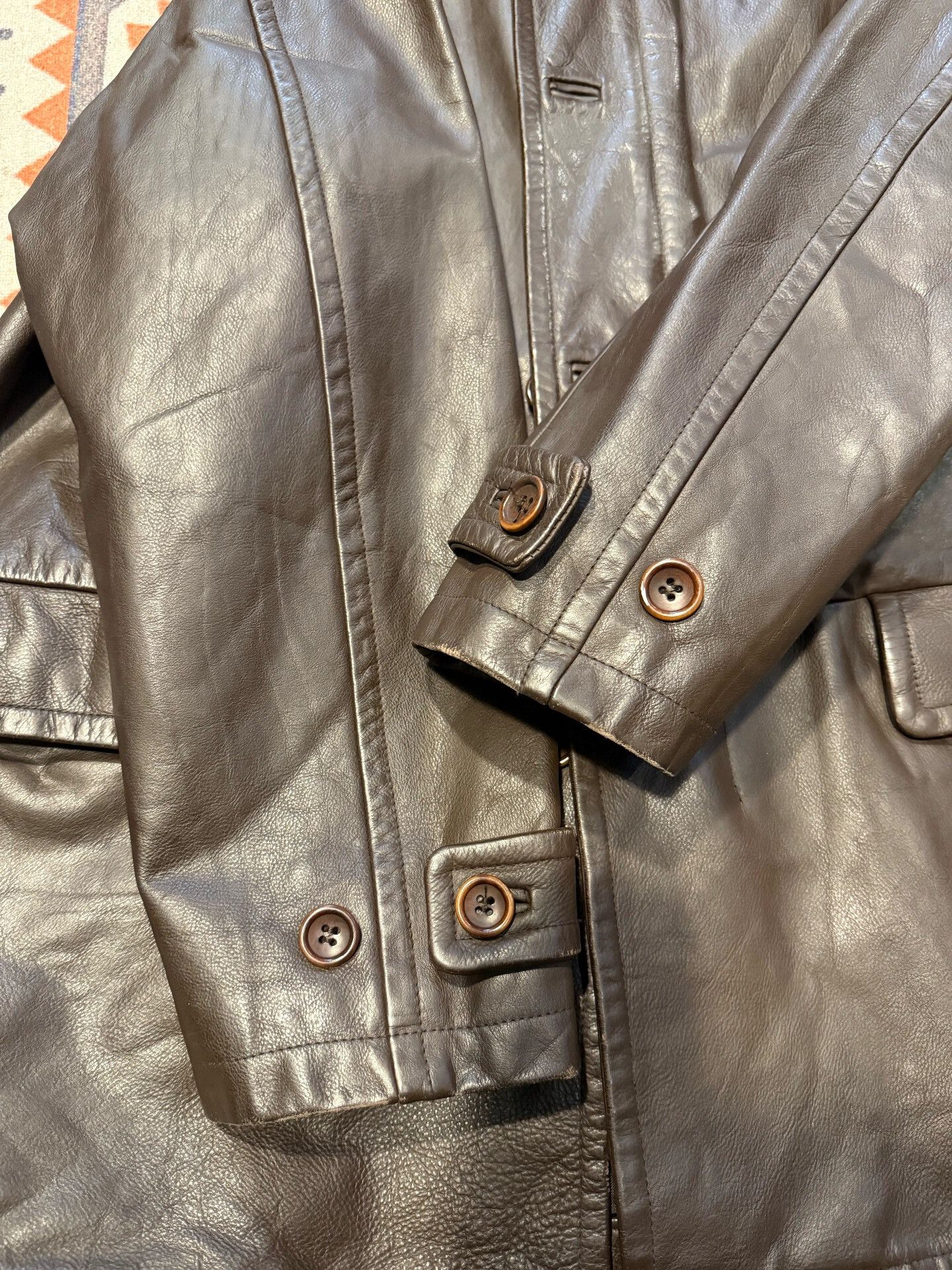 Kenzo Kenzo Homme Vintage Leather Jacket Size US L / EU 52-54 / 3 - 4 Thumbnail