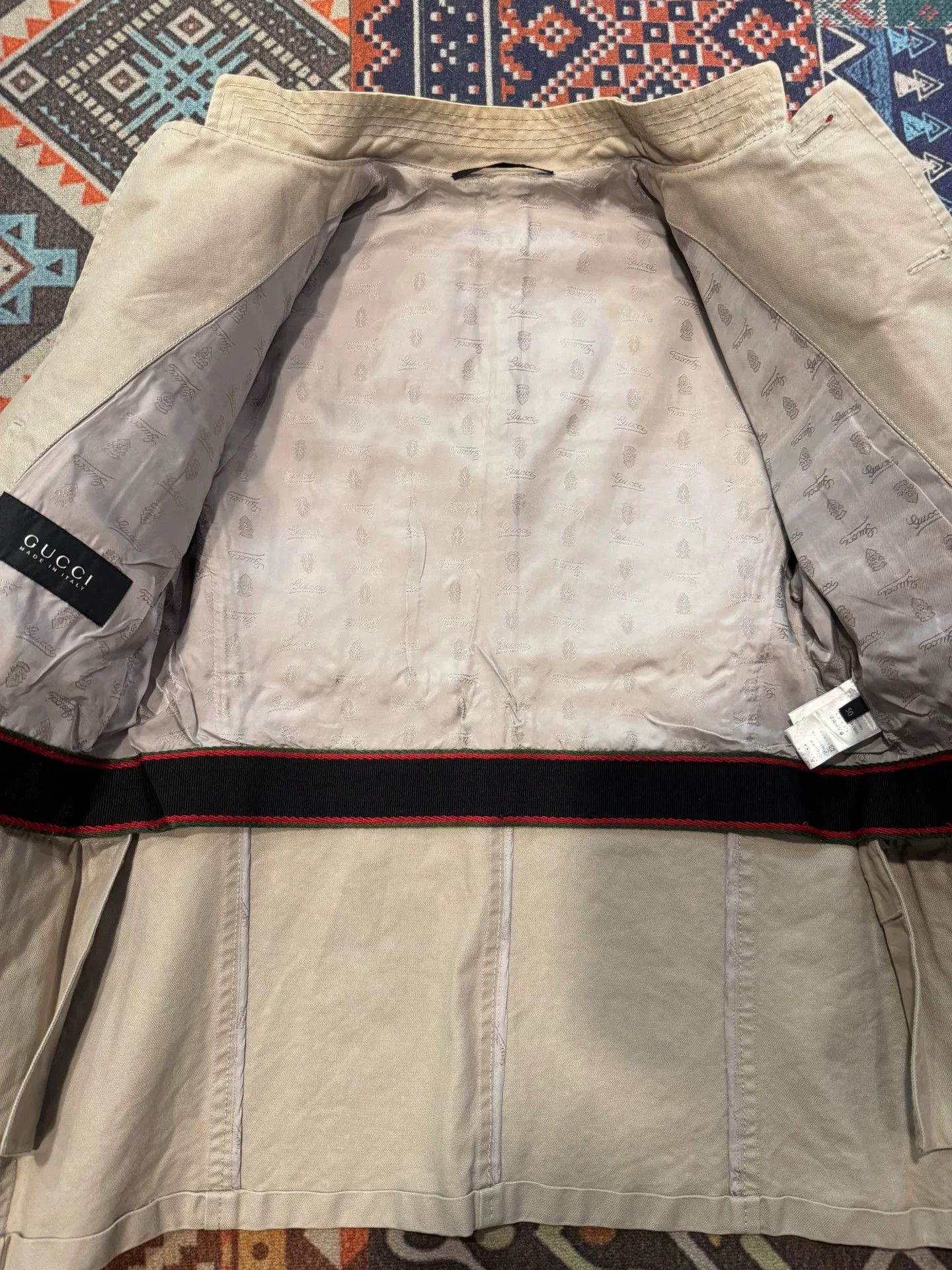 Gucci Gucci Military Canvas Jacket Size US M / EU 48-50 / 2 - 3 Thumbnail