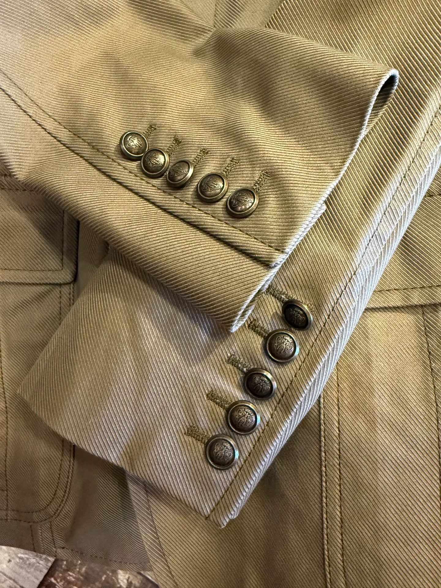 Gucci Gucci Military Jacket in Canvas Fabric Size US S / EU 44-46 / 1 - 7 Thumbnail