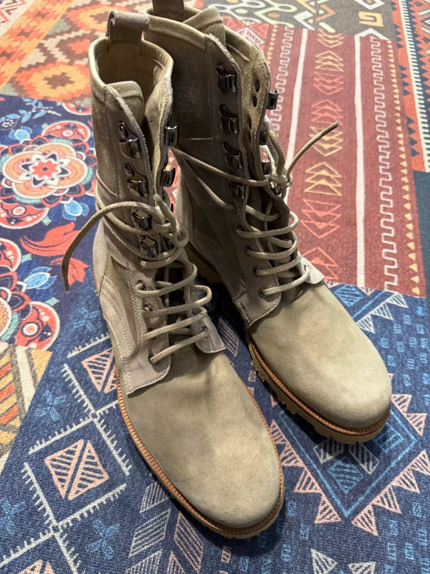 Dolce & Gabbana Dolce Gabbana Suede Combat Boots Size US 6.5 / EU 39-40 - 2 Thumbnail