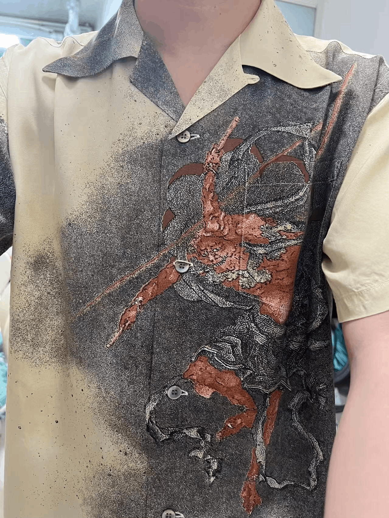 Sun Surf Sunsurf Hawaiian Shirt with Raijin Design Size US M / EU 48-50 / 2 - 4 Thumbnail