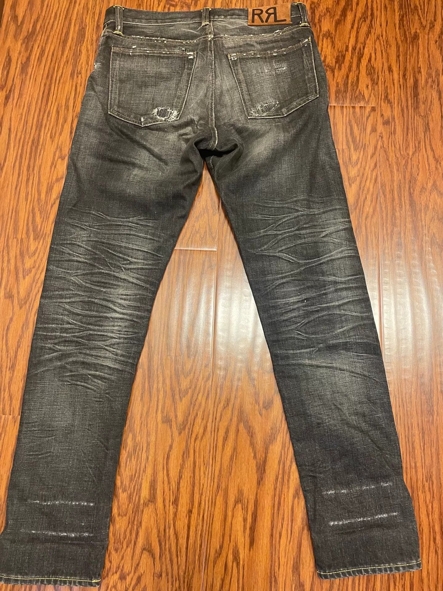 RRL Ralph Lauren Double Rl Slim Narrow Black Jeans Size US 28 / EU 44 - 2 Thumbnail