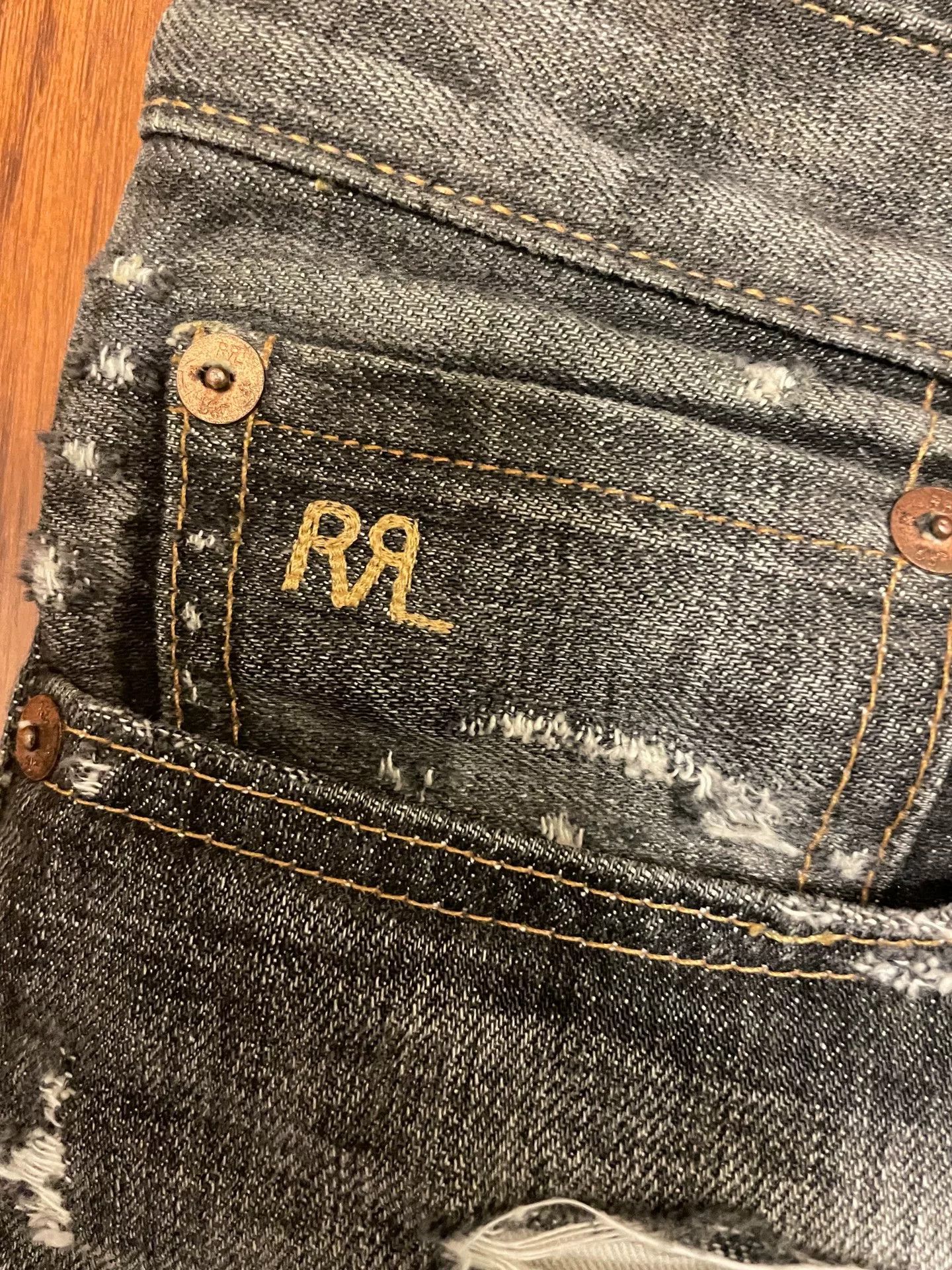 RRL Ralph Lauren Double Rl Slim Narrow Black Jeans Size US 28 / EU 44 - 4 Thumbnail