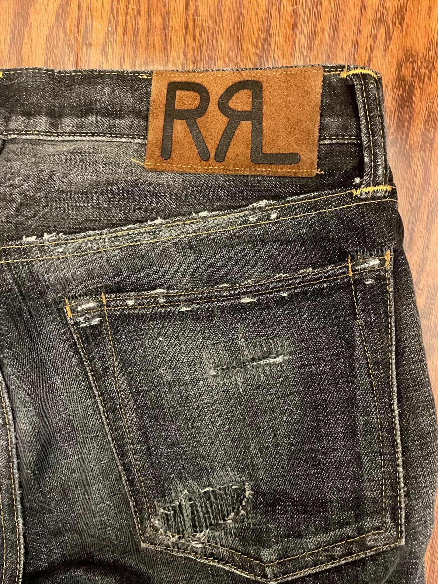 RRL Ralph Lauren Double Rl Slim Narrow Black Jeans Size US 28 / EU 44 - 7 Thumbnail