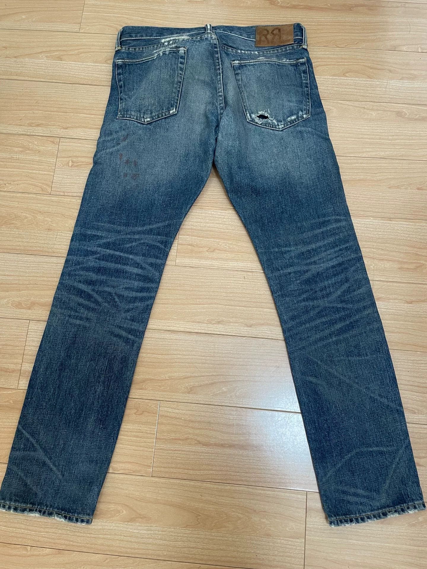 RRL Ralph Lauren Double RL Distressed Denim Jeans Size 29/30 Size US 29 - 2 Thumbnail