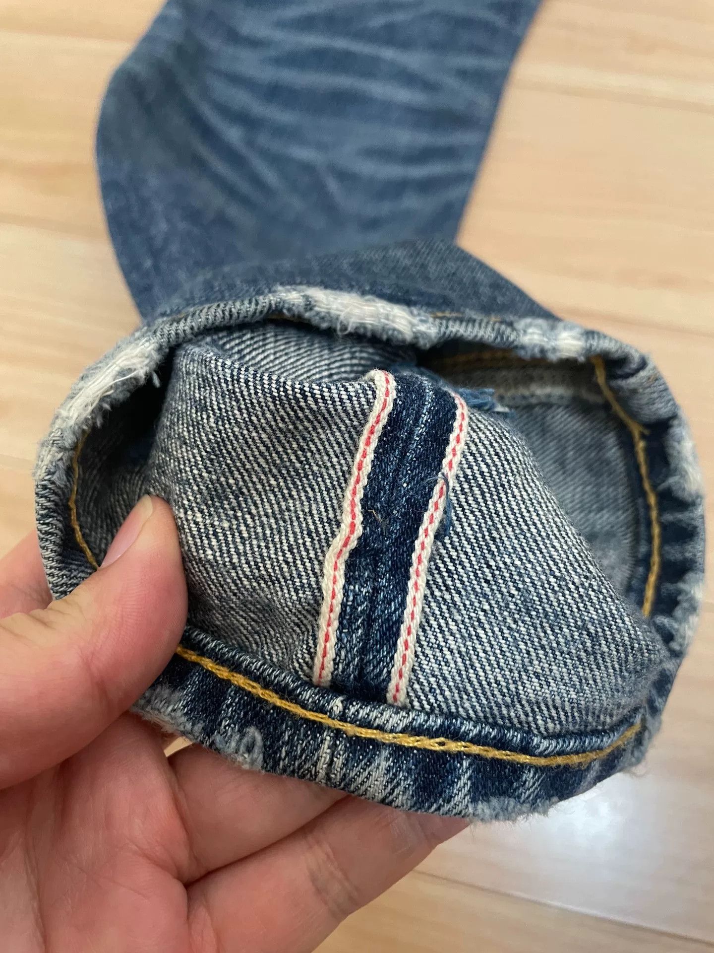 RRL Ralph Lauren Double RL Distressed Denim Jeans Size 29/30 Size US 29 - 9 Thumbnail