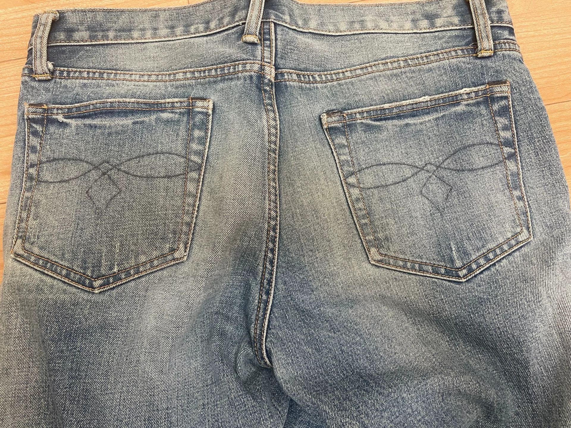 RRL Ralph Lauren RRL Distressed Denim Jeans Size 31 Size US 31 - 7 Thumbnail