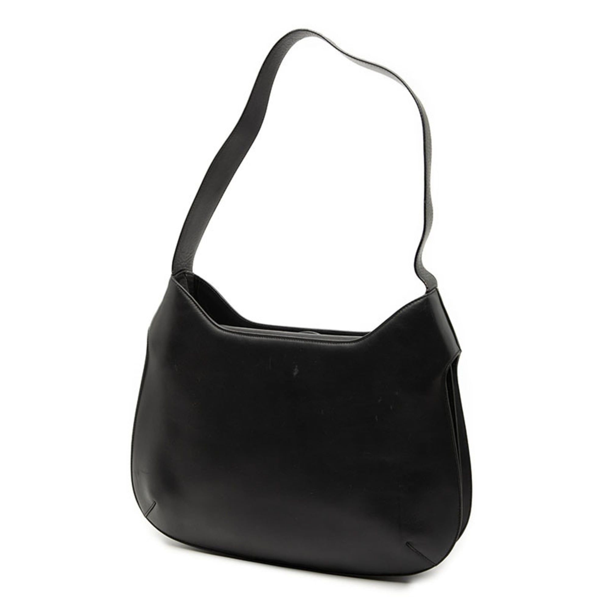 Salvatore Ferragamo Gancini One-Shoulder Bag in Black Leather for 