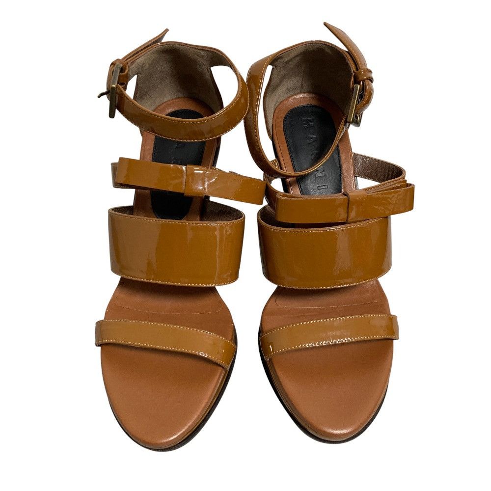 Marni Marni Marni Patent Leather Wood Heel Sandals Leather Shoes DUTY FREE for USA Size ONE SIZE - 2 Thumbnail