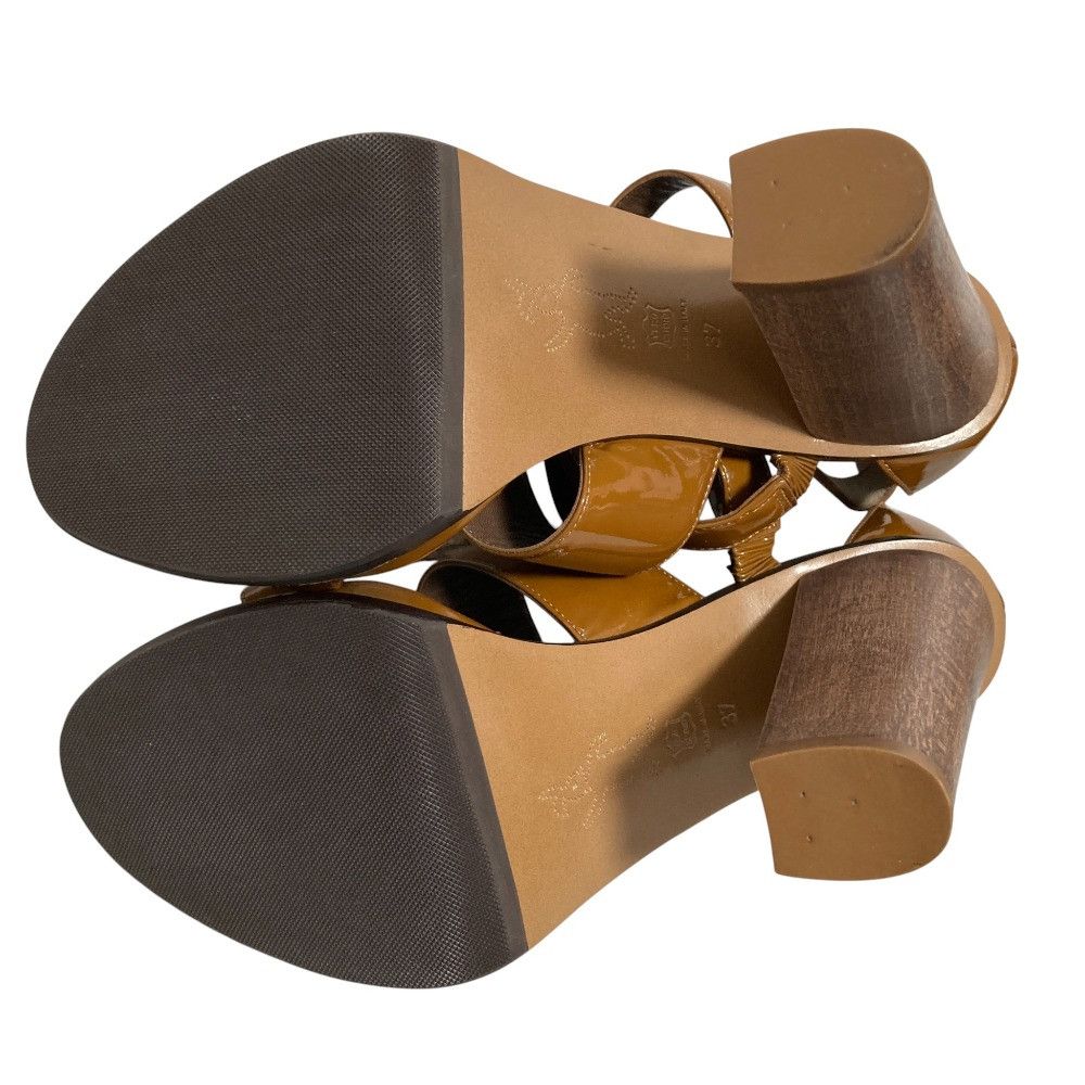 Marni Marni Marni Patent Leather Wood Heel Sandals Leather Shoes DUTY FREE for USA Size ONE SIZE - 6 Thumbnail