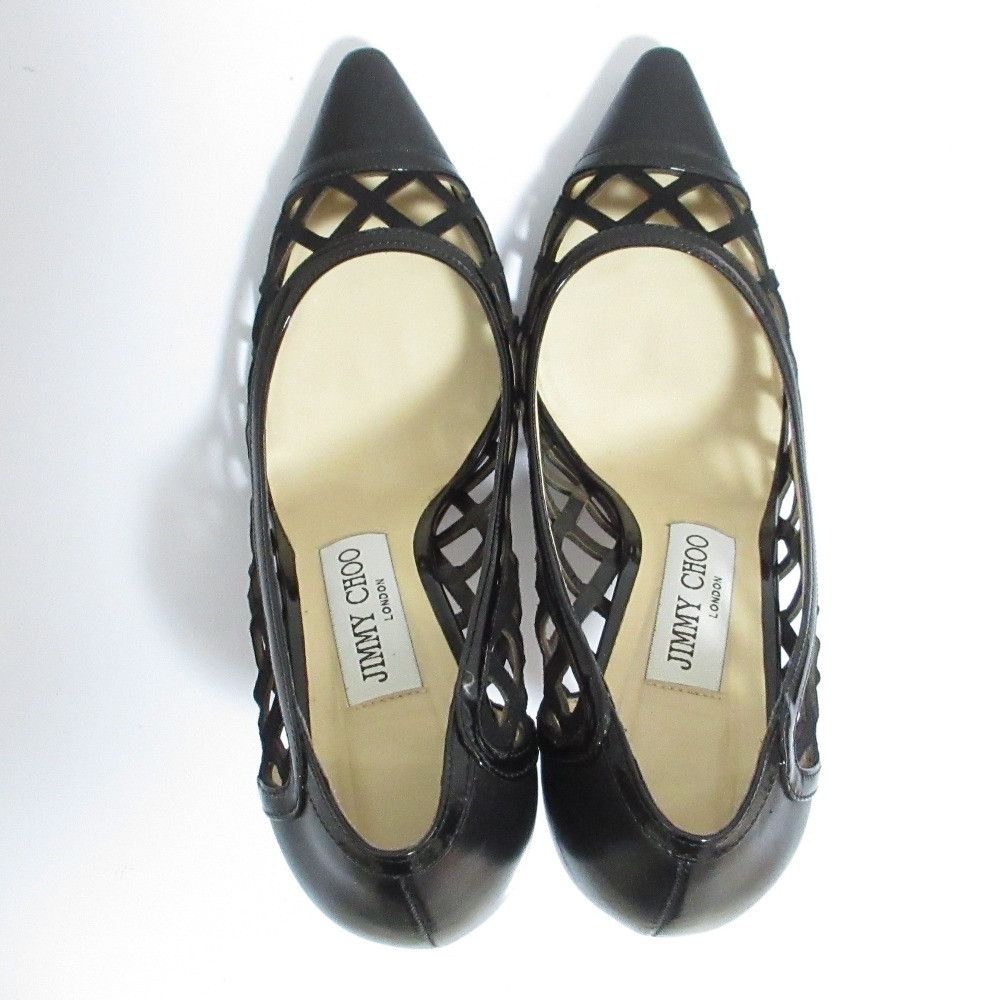Jimmy Choo Jimmy Choo Jimmy Choo Cutwork Leather Pointed Toe Pumps Leather Shoes DUTY FREE for USA Size ONE SIZE - 4 Thumbnail