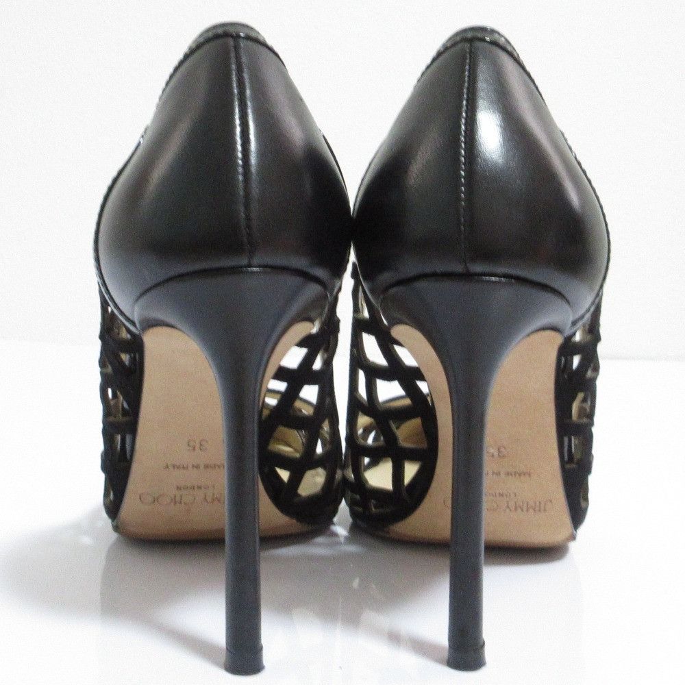 Jimmy Choo Jimmy Choo Jimmy Choo Cutwork Leather Pointed Toe Pumps Leather Shoes DUTY FREE for USA Size ONE SIZE - 6 Thumbnail