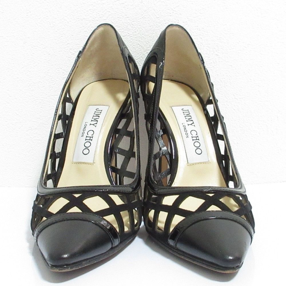 Jimmy Choo Jimmy Choo Jimmy Choo Cutwork Leather Pointed Toe Pumps Leather Shoes DUTY FREE for USA Size ONE SIZE - 3 Thumbnail