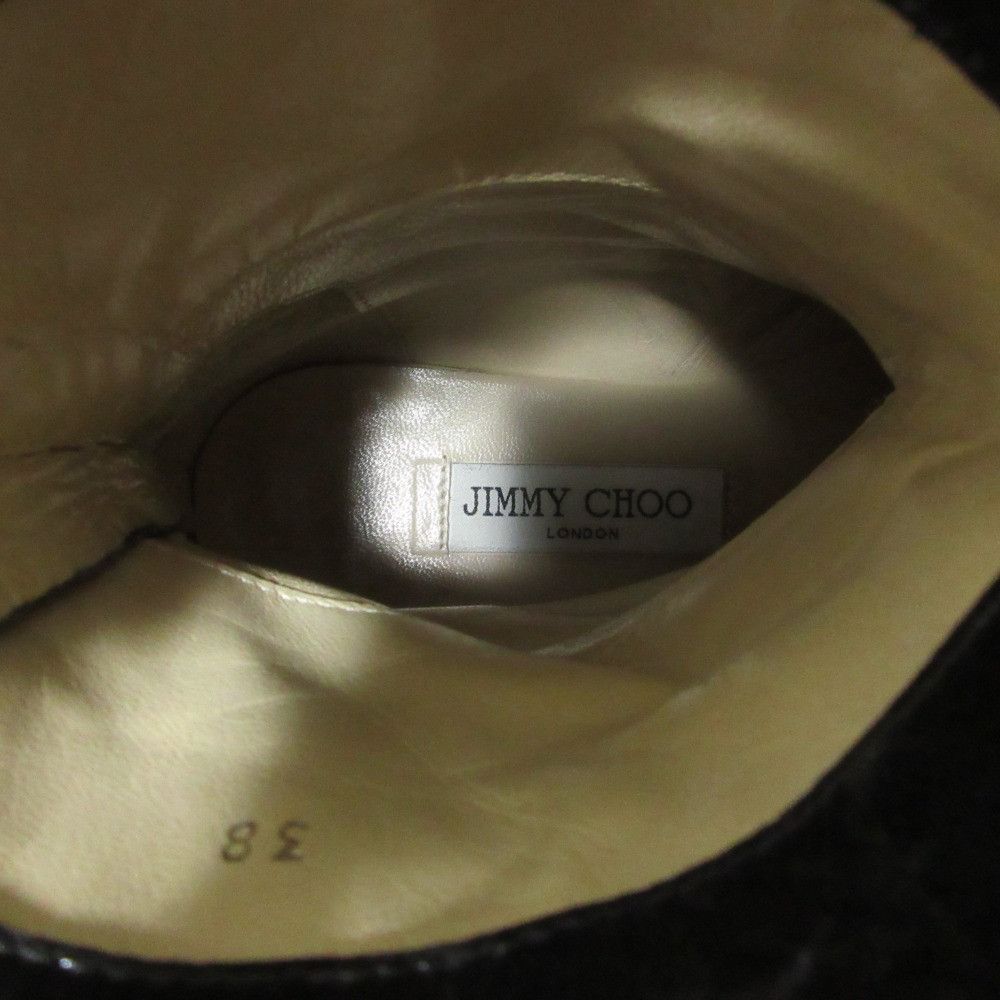 Jimmy Choo Jimmy Choo HAVANA FLAT Leather Short Boots Leather Shoes DUTY FREE for USA