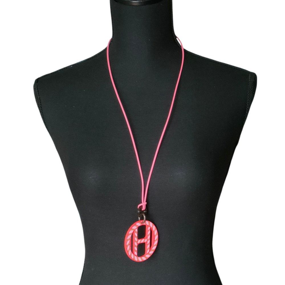 Hermes Hermes Hermès H Equipe Nautic Leather Necklace Leather Necklace DUTY FREE for USA Size ONE SIZE - 11 Thumbnail