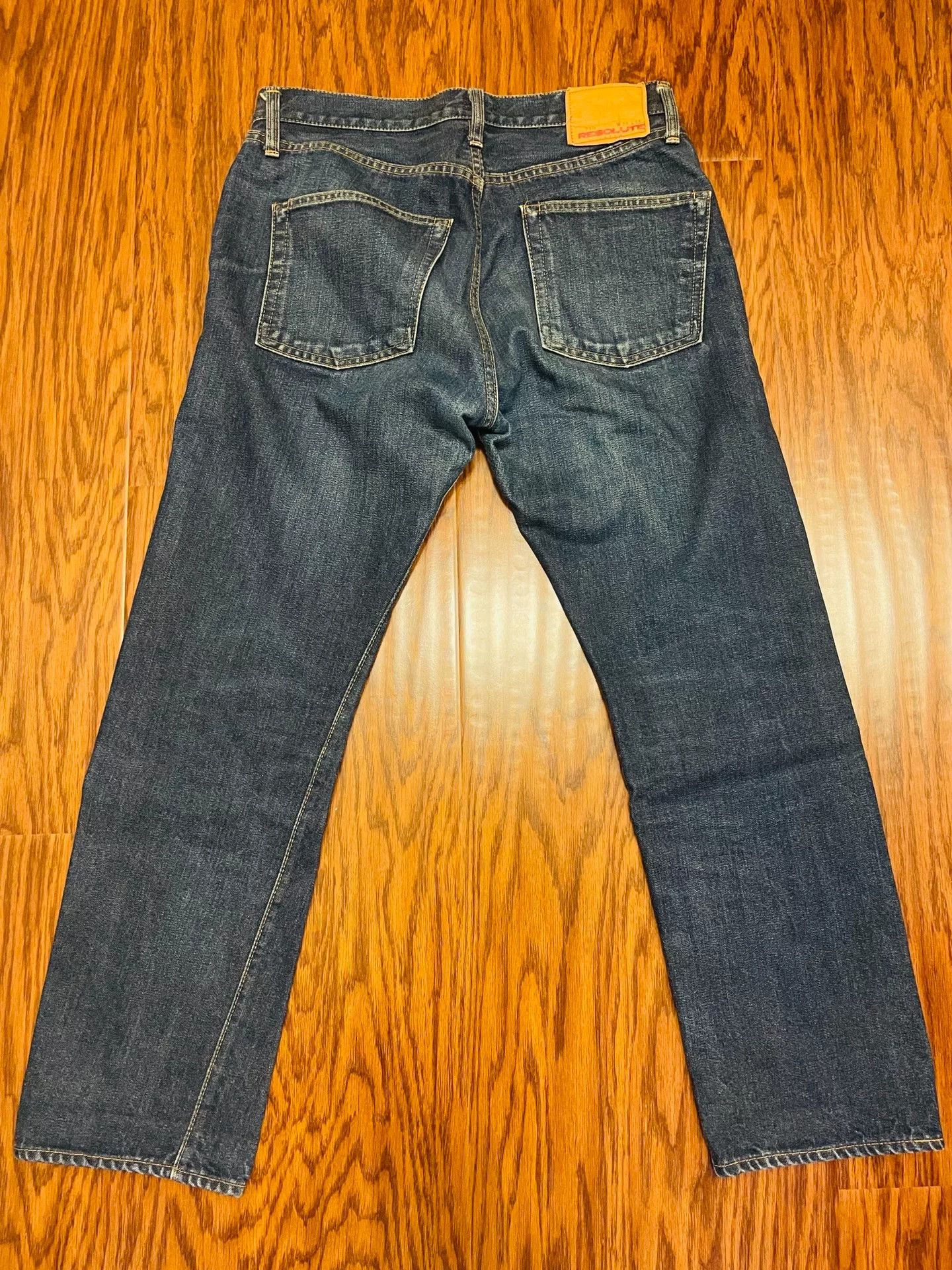 RESOLUTE RESOLUTE Retro Straight-Leg Denim Jeans Size US 33 - 2 Thumbnail