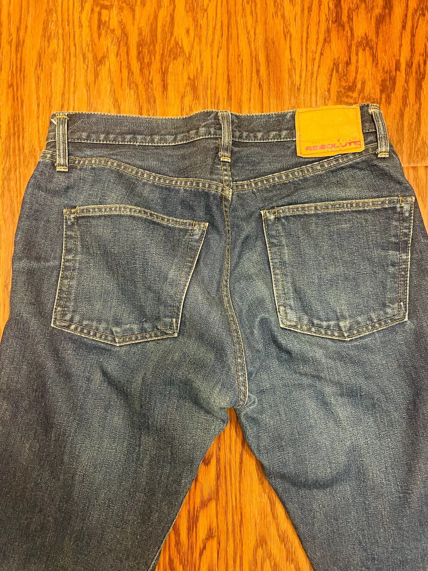 RESOLUTE RESOLUTE Retro Straight-Leg Denim Jeans Size US 33 - 4 Thumbnail