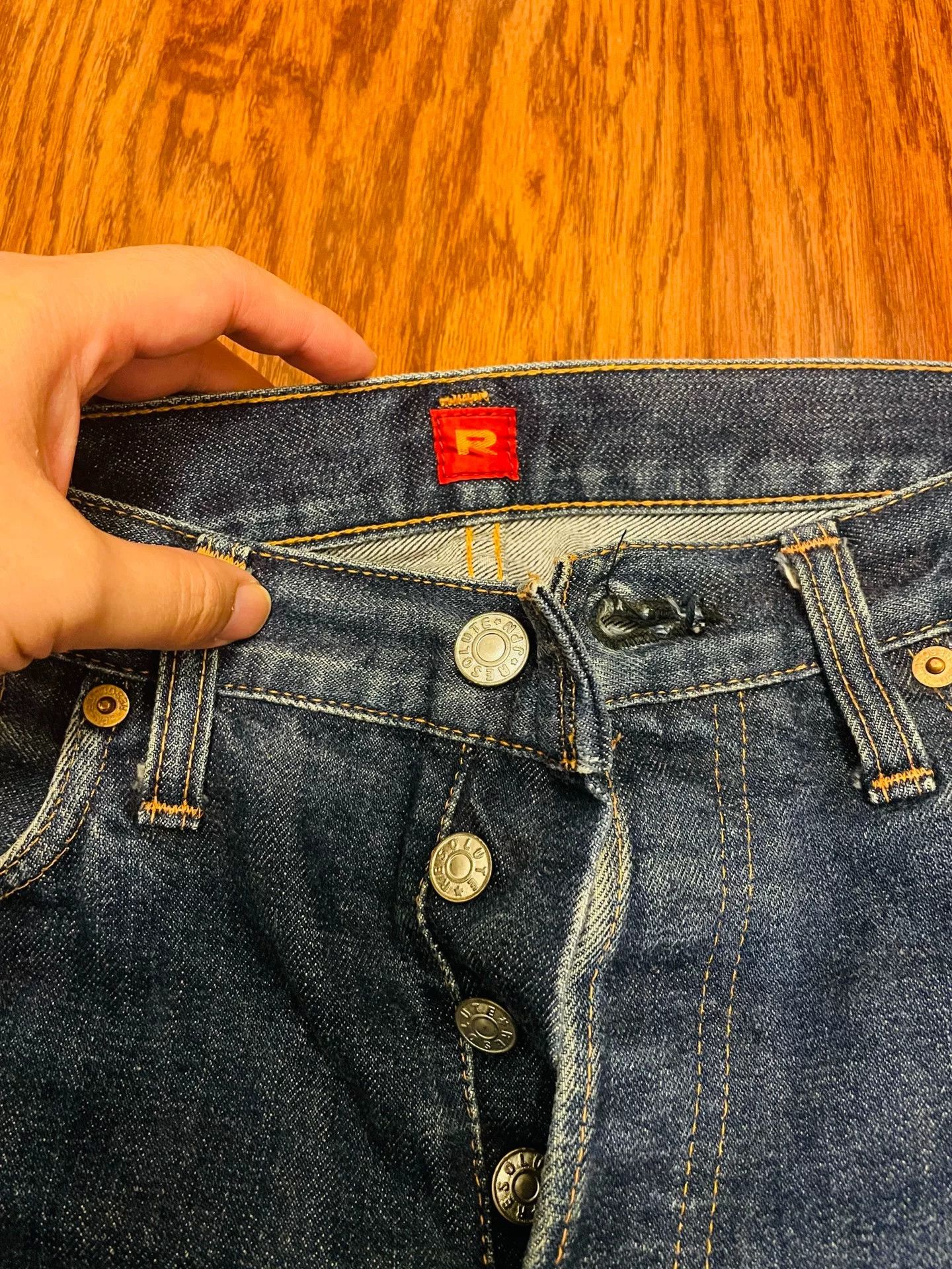 RESOLUTE RESOLUTE Retro Straight-Leg Denim Jeans Size US 33 - 3 Thumbnail