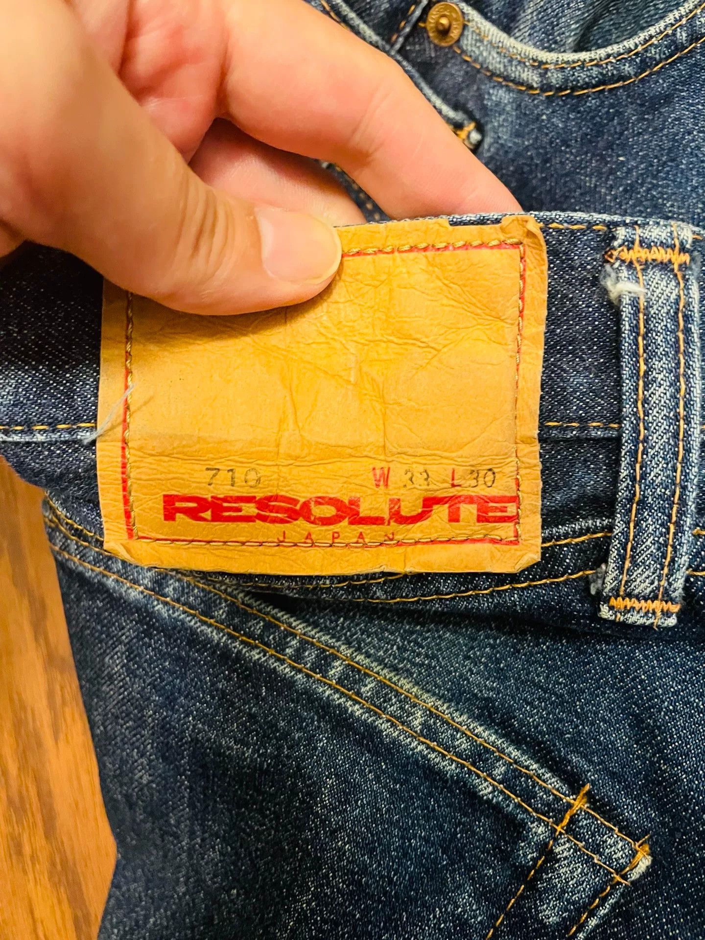 RESOLUTE RESOLUTE Retro Straight-Leg Denim Jeans Size US 33 - 6 Thumbnail