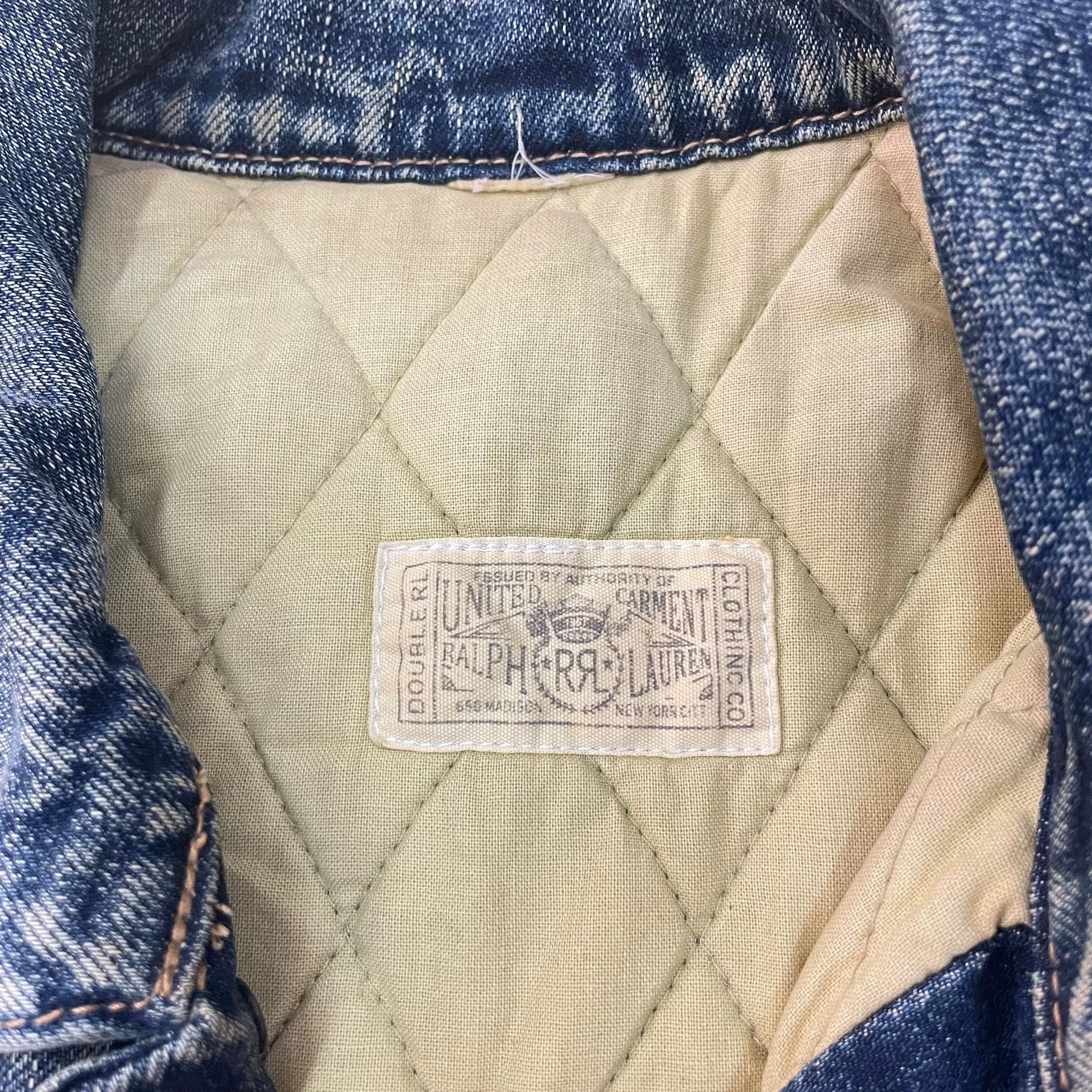 RRL Ralph Lauren RRL Quilted Denim Jacket Size US M / EU 48-50 / 2 - 5 Thumbnail