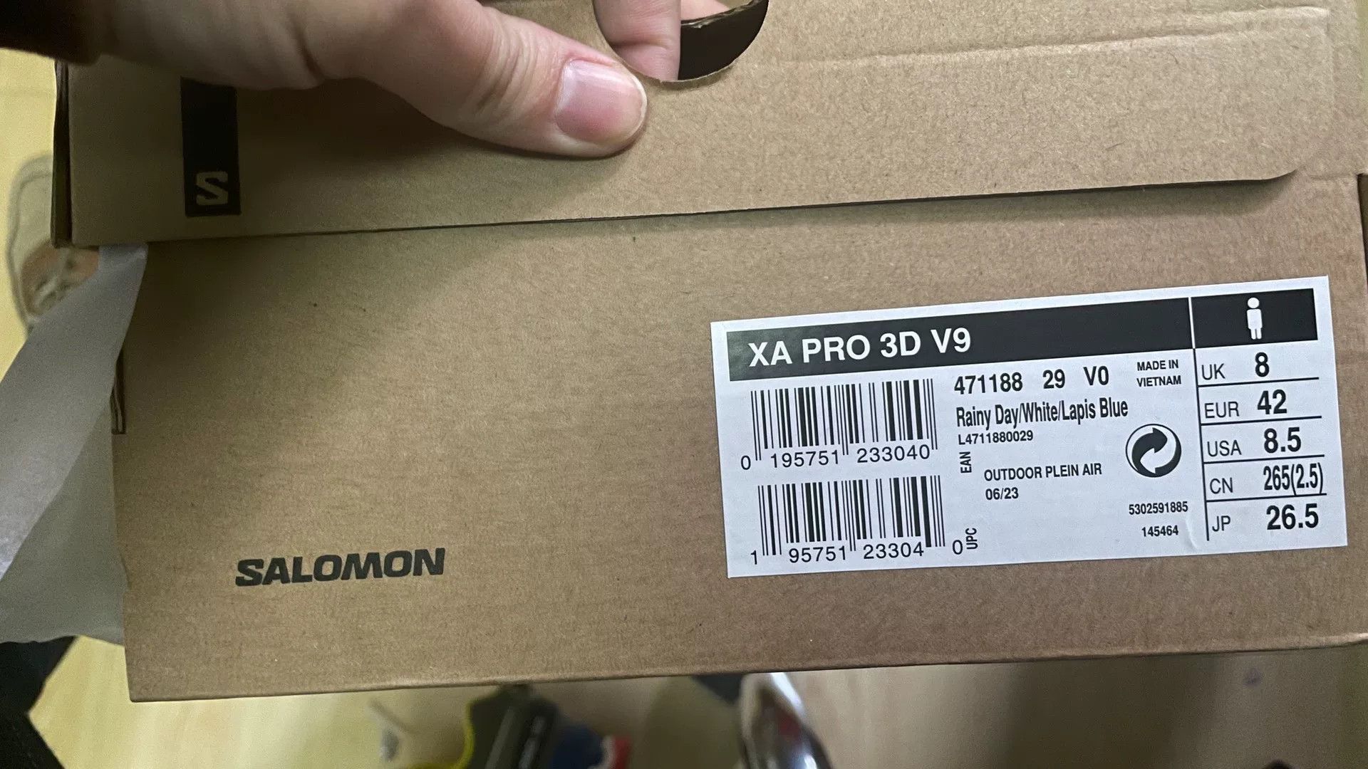 Salomon Salomon XA PRO 3D V9 Running Shoes Size US 9 / EU 42 - 6 Thumbnail