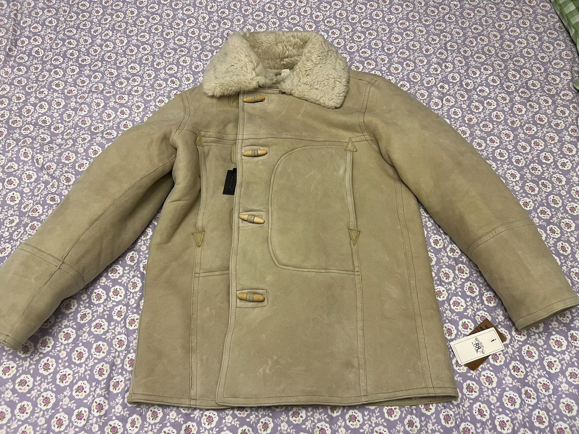 RRL Ralph Lauren Men's Vintage Shearling Coat by Double RL Size US L / EU 52-54 / 3 - 4 Thumbnail