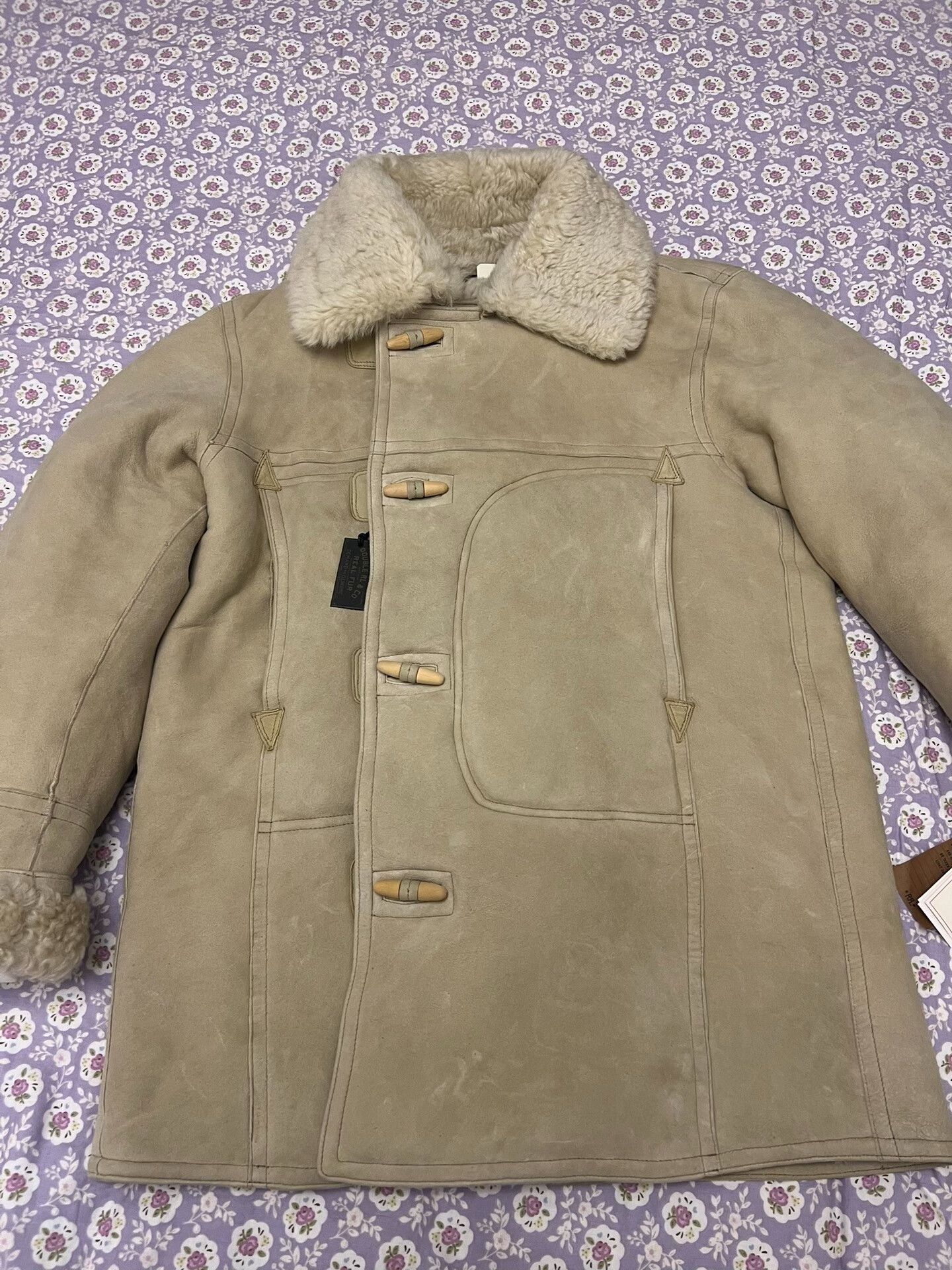 RRL Ralph Lauren Men's Vintage Shearling Coat by Double RL Size US L / EU 52-54 / 3 - 2 Thumbnail