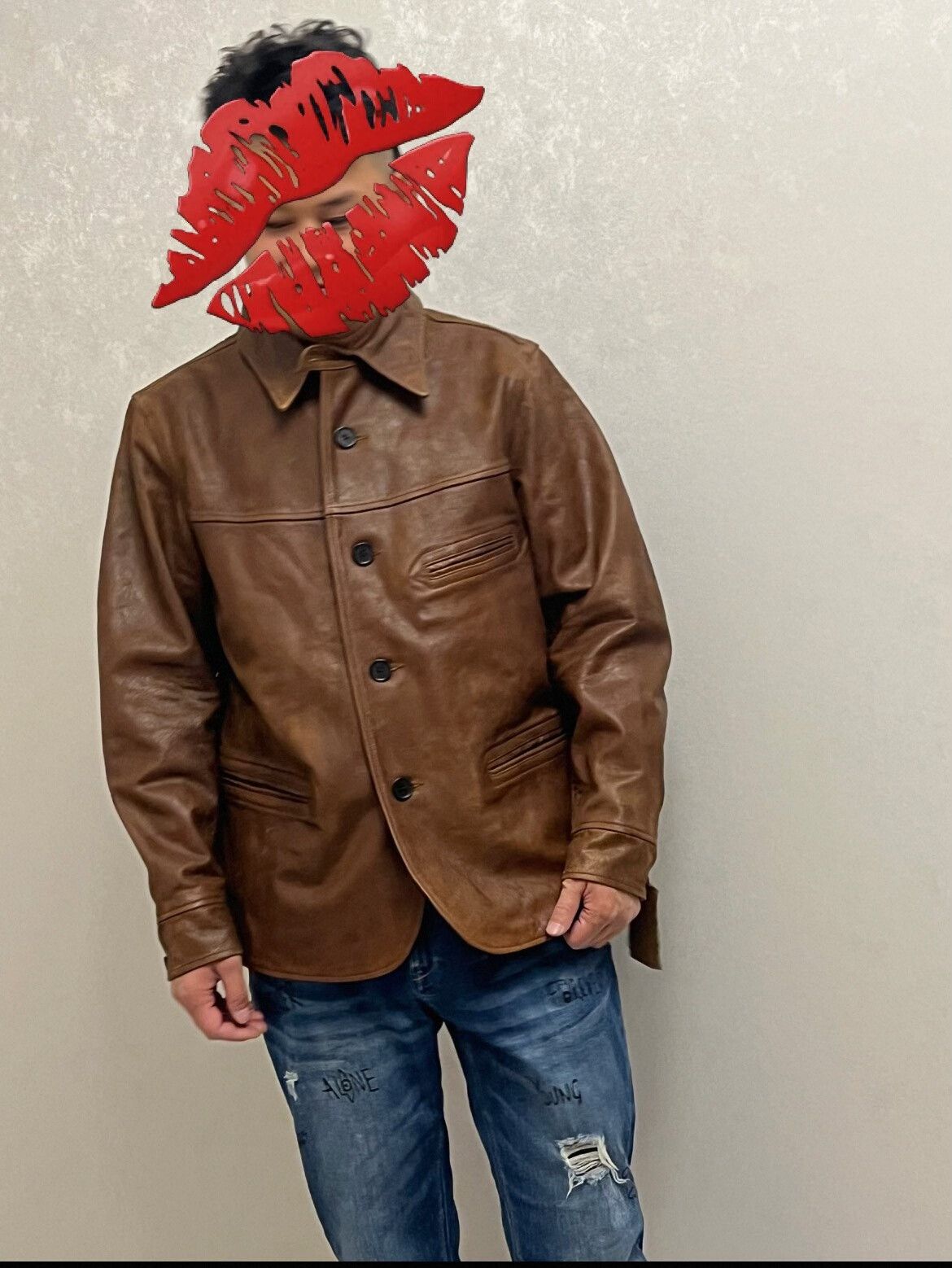 RRL Ralph Lauren Double RL Leather Jacket for Men Size US M / EU 48-50 / 2 - 3 Thumbnail