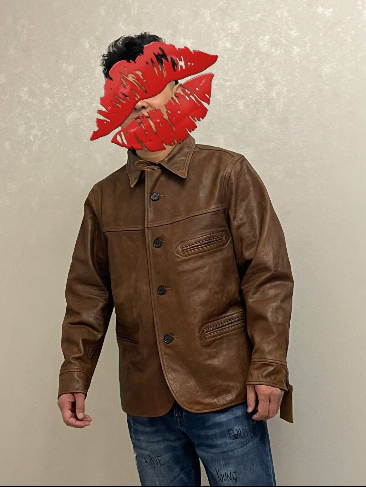 RRL Ralph Lauren Double RL Leather Jacket for Men Size US M / EU 48-50 / 2 - 4 Thumbnail