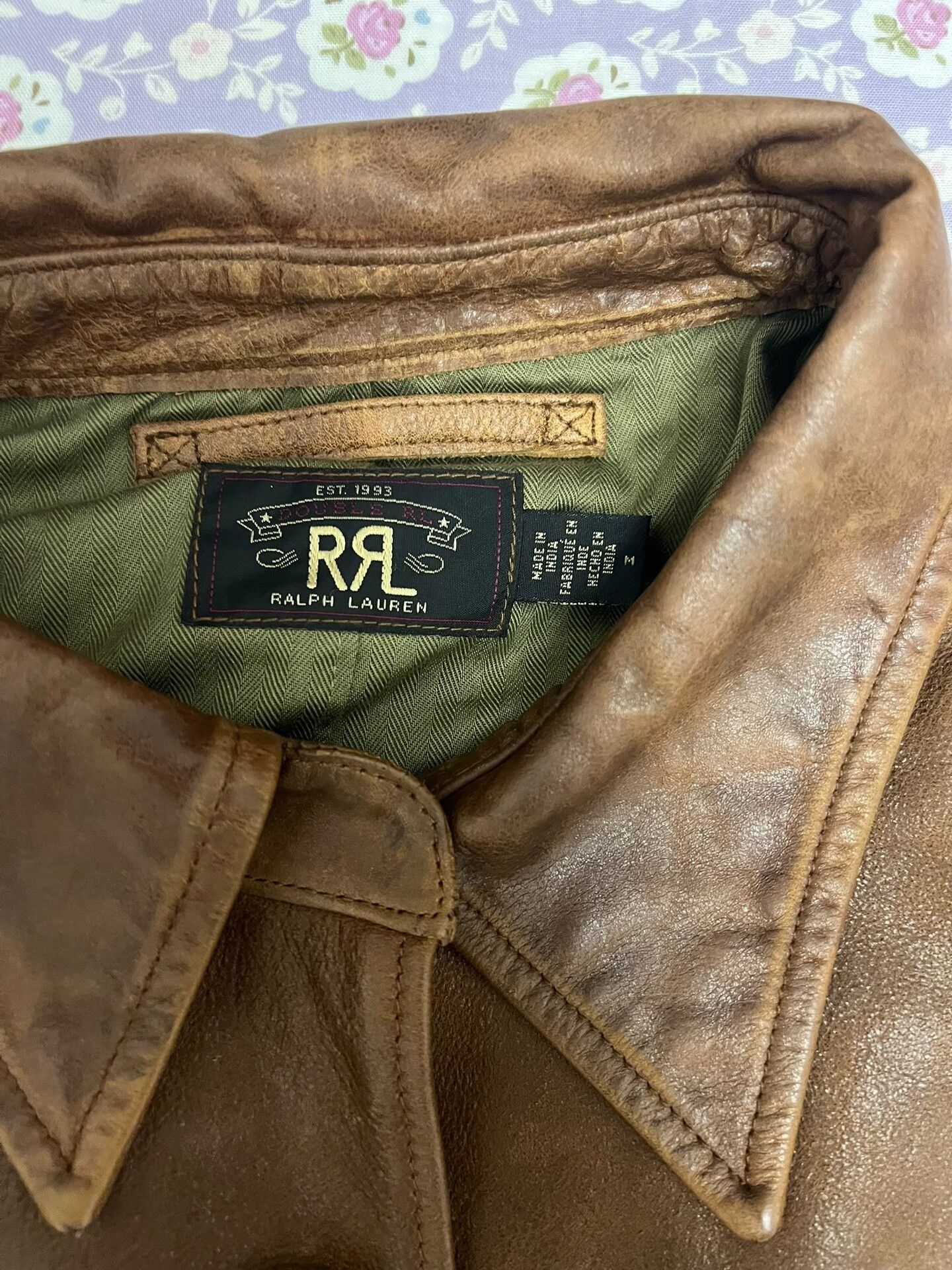 RRL Ralph Lauren Double RL Leather Jacket for Men Size US M / EU 48-50 / 2 - 8 Thumbnail