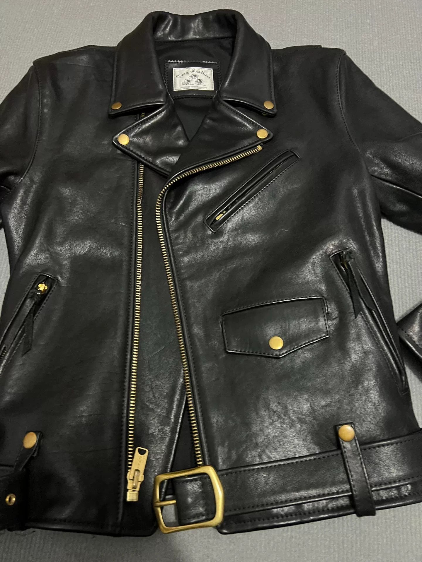 Schott Black Leather Biker Jacket Size US L / EU 52-54 / 3 - 3 Thumbnail